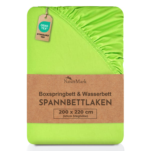Boxspringbett & Wasserbett Spannbettlaken in verschiedenen Farben