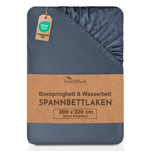 Boxspringbett & Wasserbett Spannbettlaken in verschiedenen Farben
