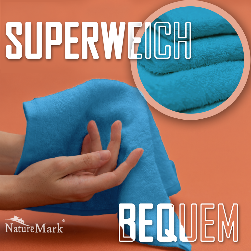 Frottier Seiftücher 10er Pack 30x30cm, 100% Baumwolle
