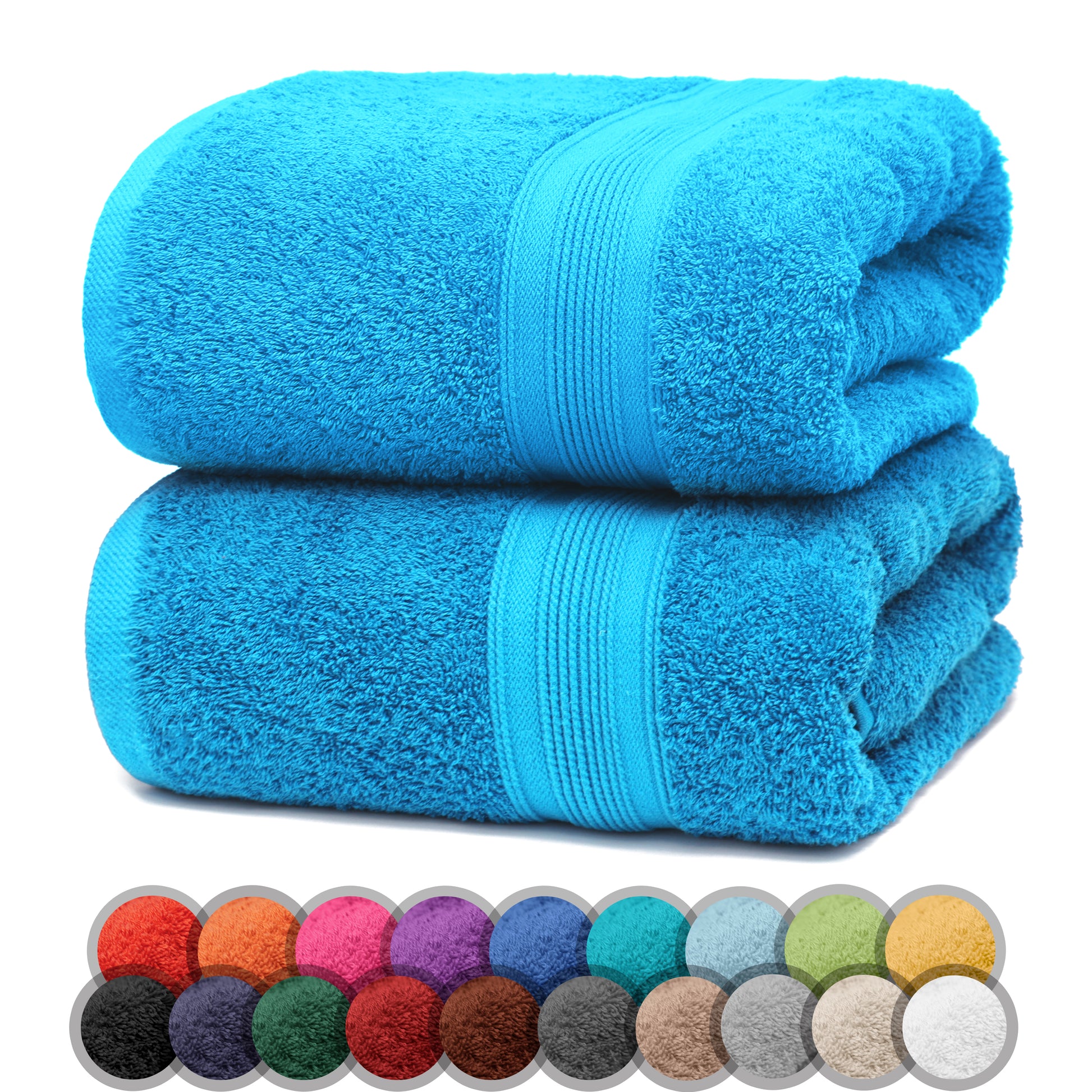 NatureMark 2er Pack DUSCHTÜCHER Premium Qualität 70x140cm DUSCHTUCH Dusch-Handtuch Doppelpack