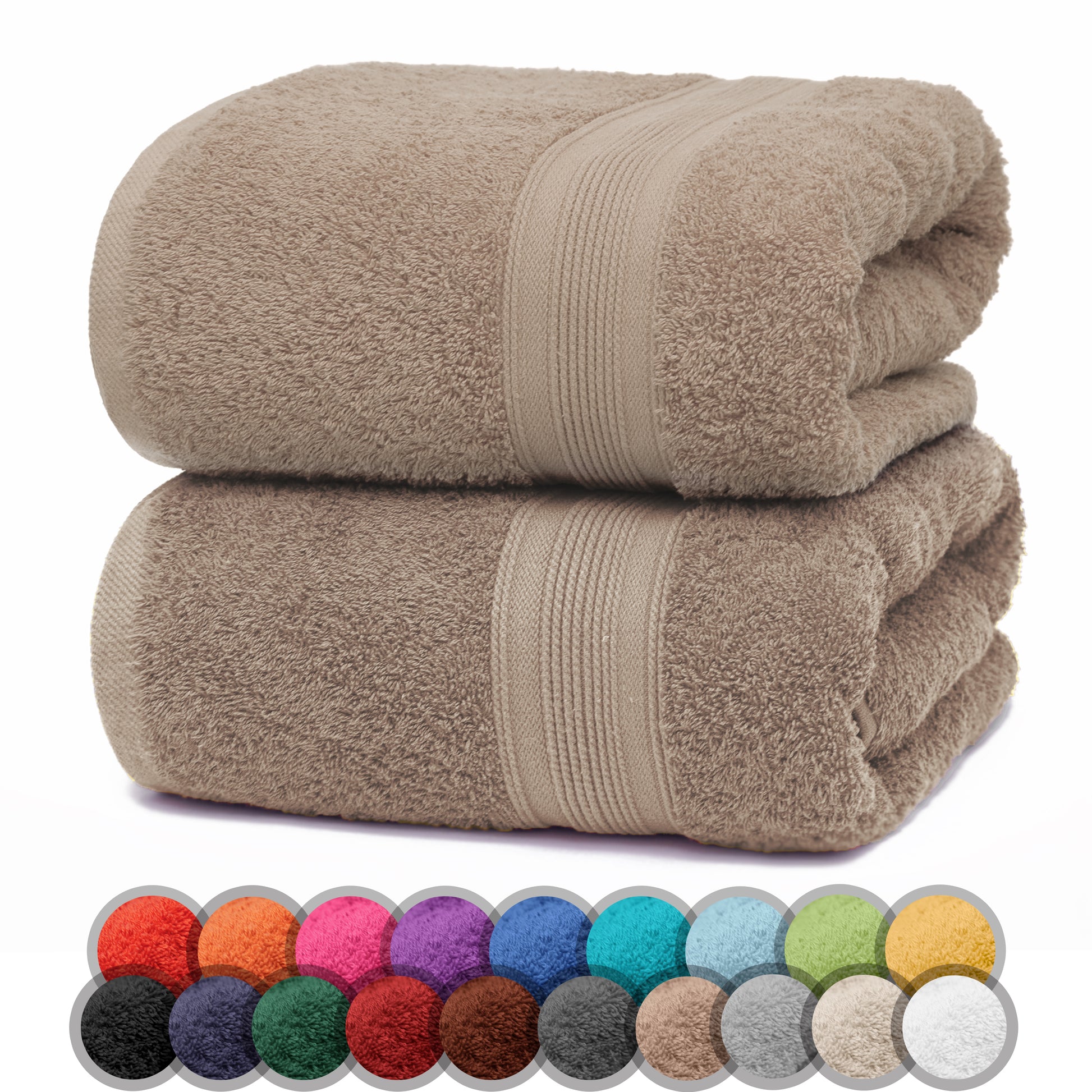 NatureMark 2er Pack DUSCHTÜCHER Premium Qualität 70x140cm DUSCHTUCH Dusch-Handtuch Doppelpack