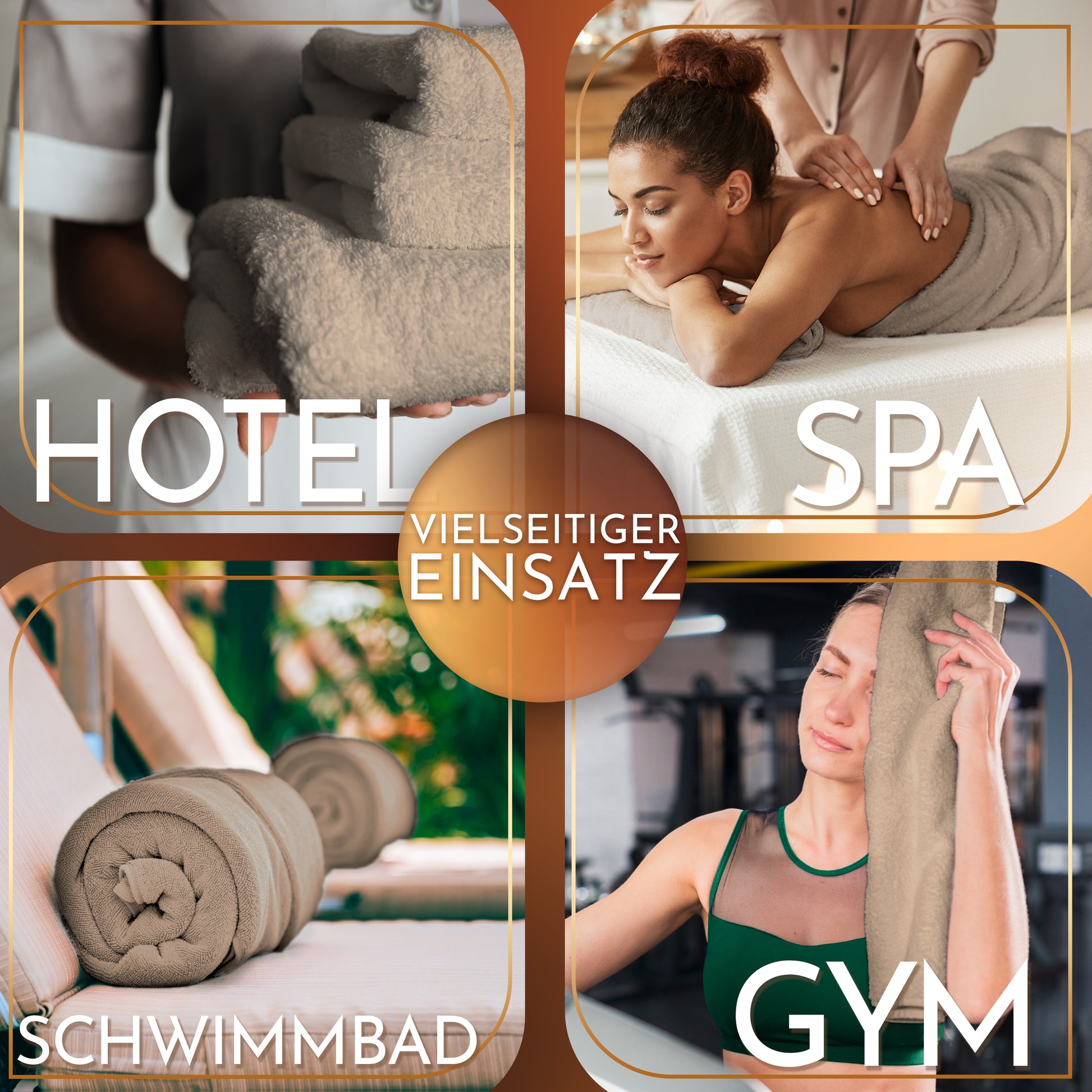 NatureMark 2er Pack SAUNATÜCHER Premium Qualität 80x200cm SAUNATUCH Sauna-Handtuch 100% Baumwolle Farbe: Schwarz