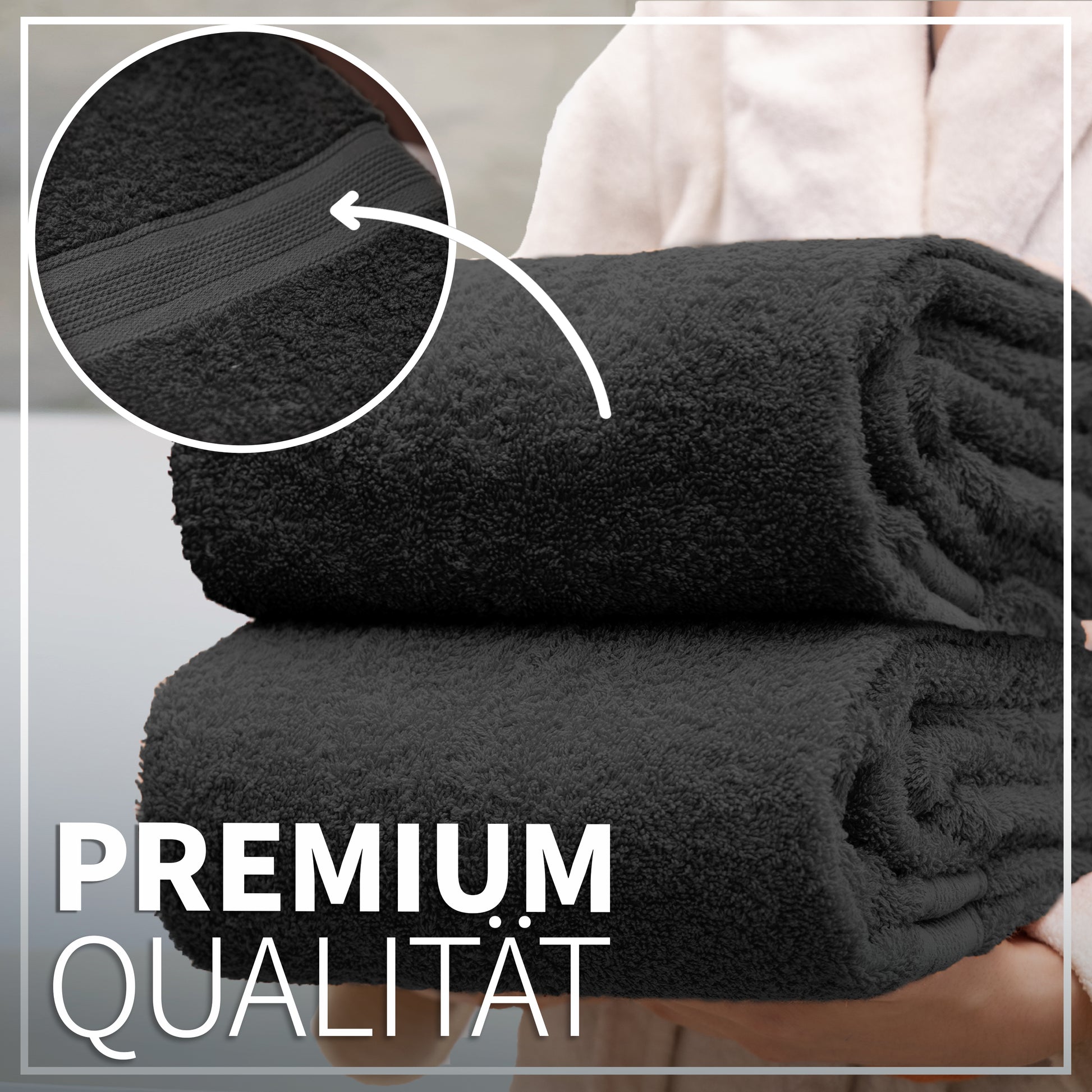 NatureMark 2er Pack DUSCHTÜCHER Premium Qualität 70x140cm DUSCHTUCH Dusch-Handtuch Doppelpack