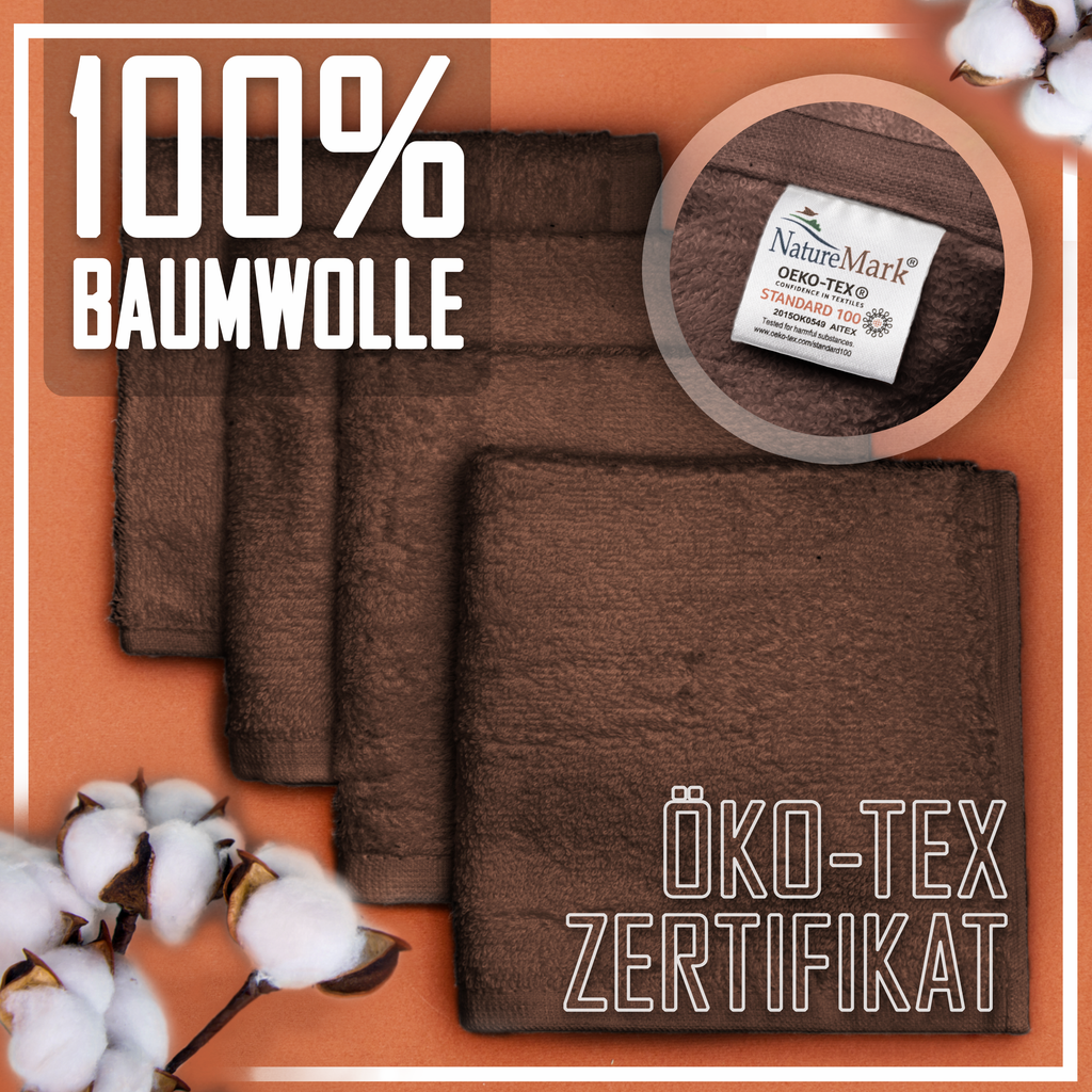 Frottier Seiftücher 10er Pack 30x30cm, 100% Baumwolle