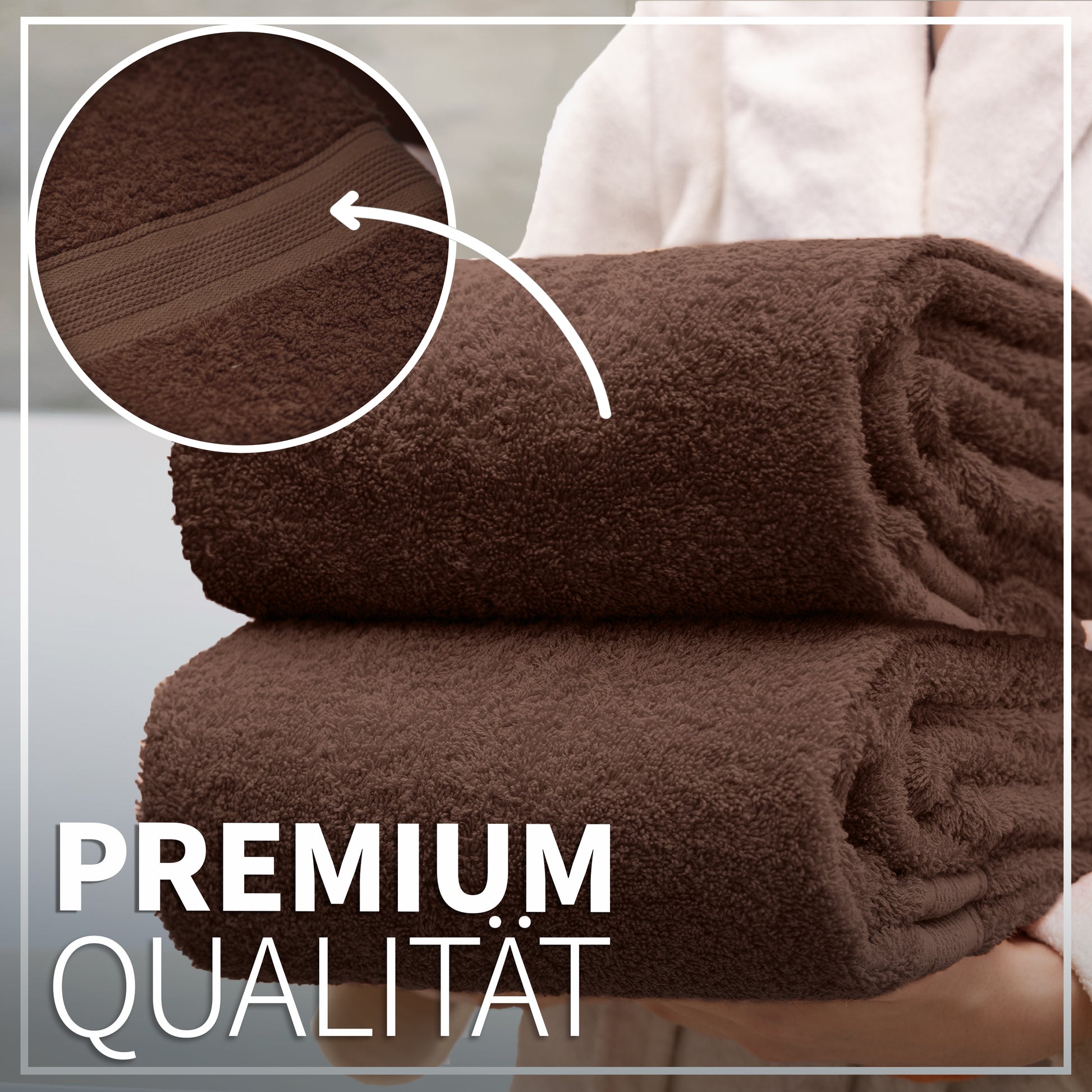 NatureMark 2er Pack DUSCHTÜCHER Premium Qualität 70x140cm DUSCHTUCH Dusch-Handtuch Doppelpack
