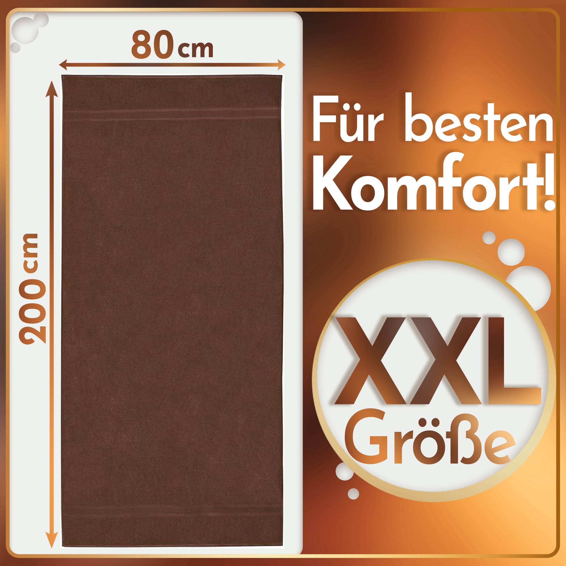 NatureMark 2er Pack SAUNATÜCHER Premium Qualität 80x200cm SAUNATUCH Sauna-Handtuch 100% Baumwolle Farbe: Schwarz