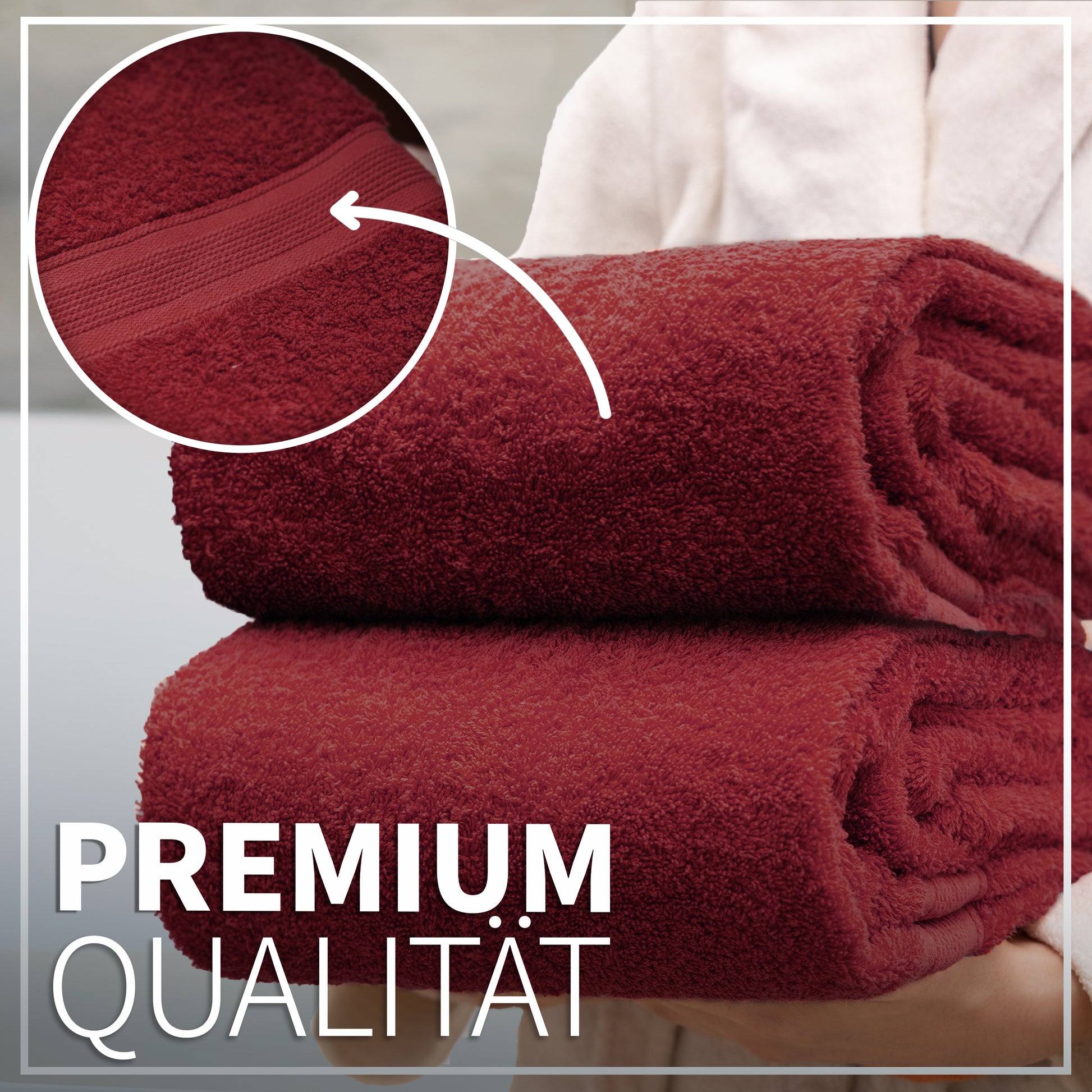 NatureMark 2er Pack DUSCHTÜCHER Premium Qualität 70x140cm DUSCHTUCH Dusch-Handtuch Doppelpack