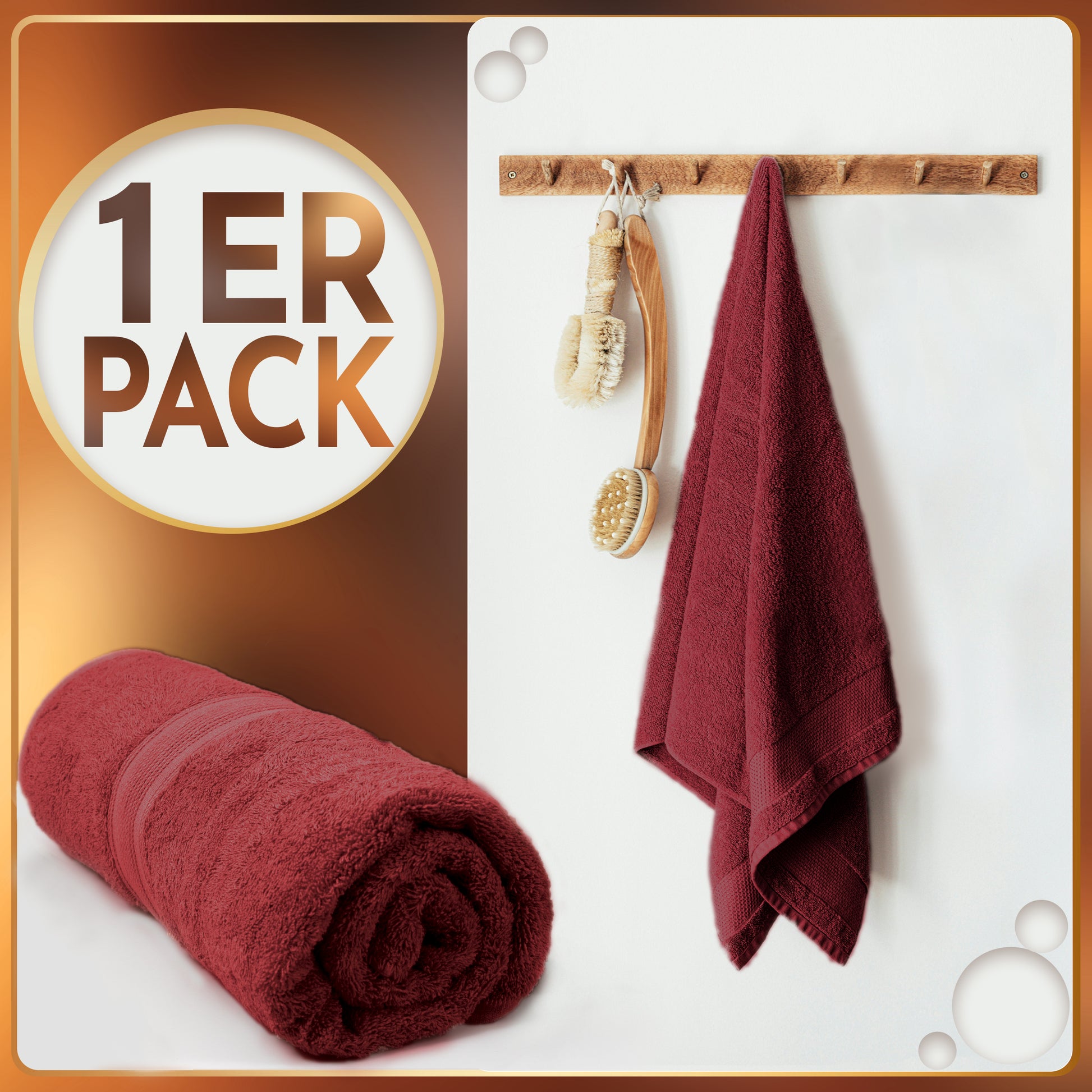 NatureMark 2er Pack SAUNATÜCHER Premium Qualität 80x200cm SAUNATUCH Sauna-Handtuch 100% Baumwolle Farbe: Schwarz