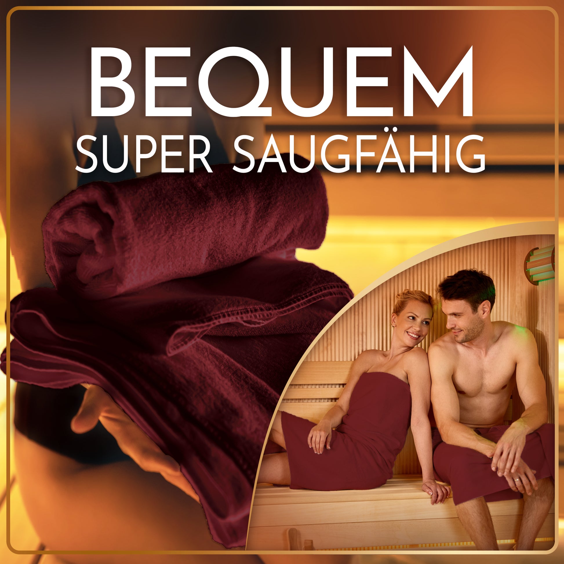 NatureMark 2er Pack SAUNATÜCHER Premium Qualität 80x200cm SAUNATUCH Sauna-Handtuch 100% Baumwolle Farbe: Schwarz
