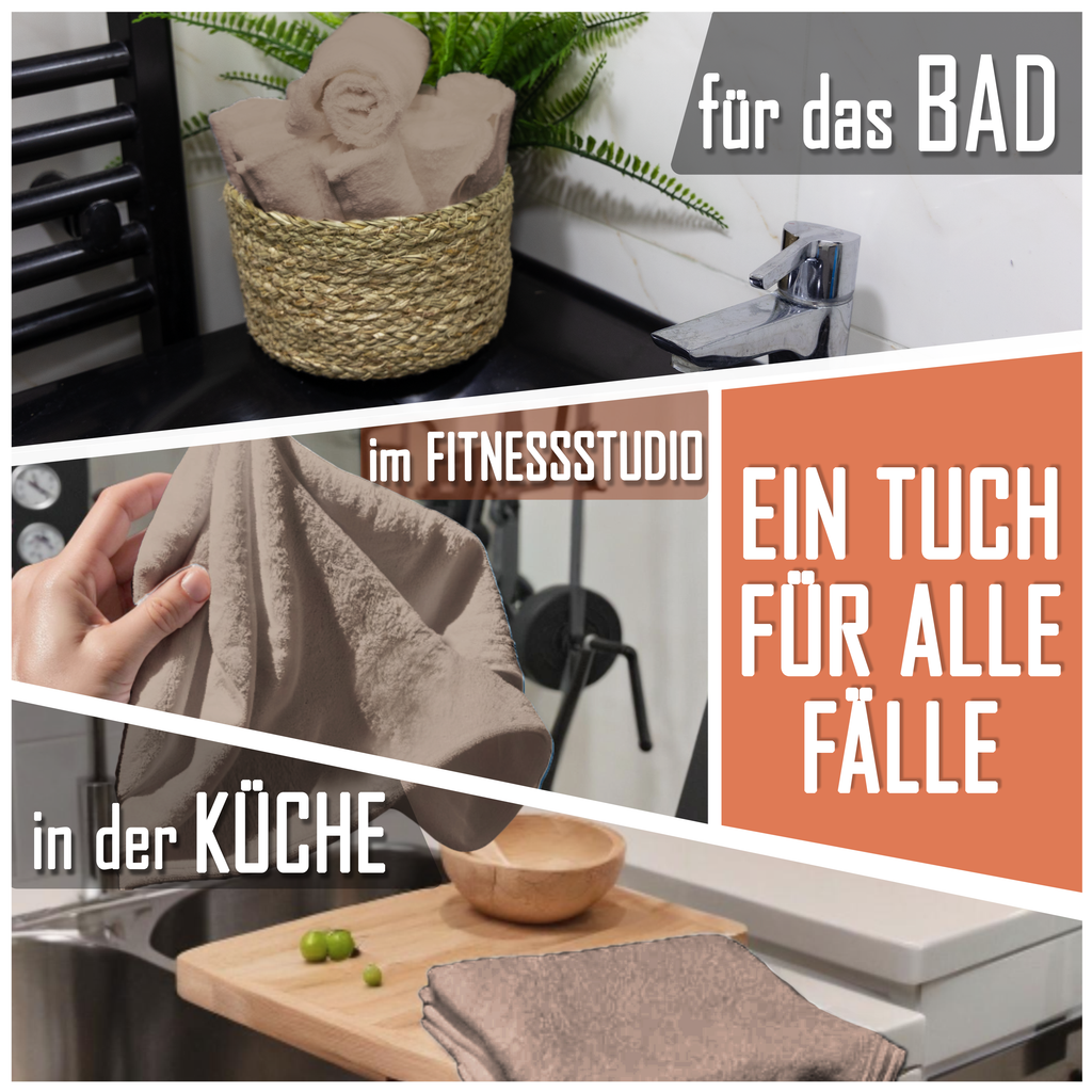 Frottier Seiftücher 10er Pack 30x30cm, 100% Baumwolle