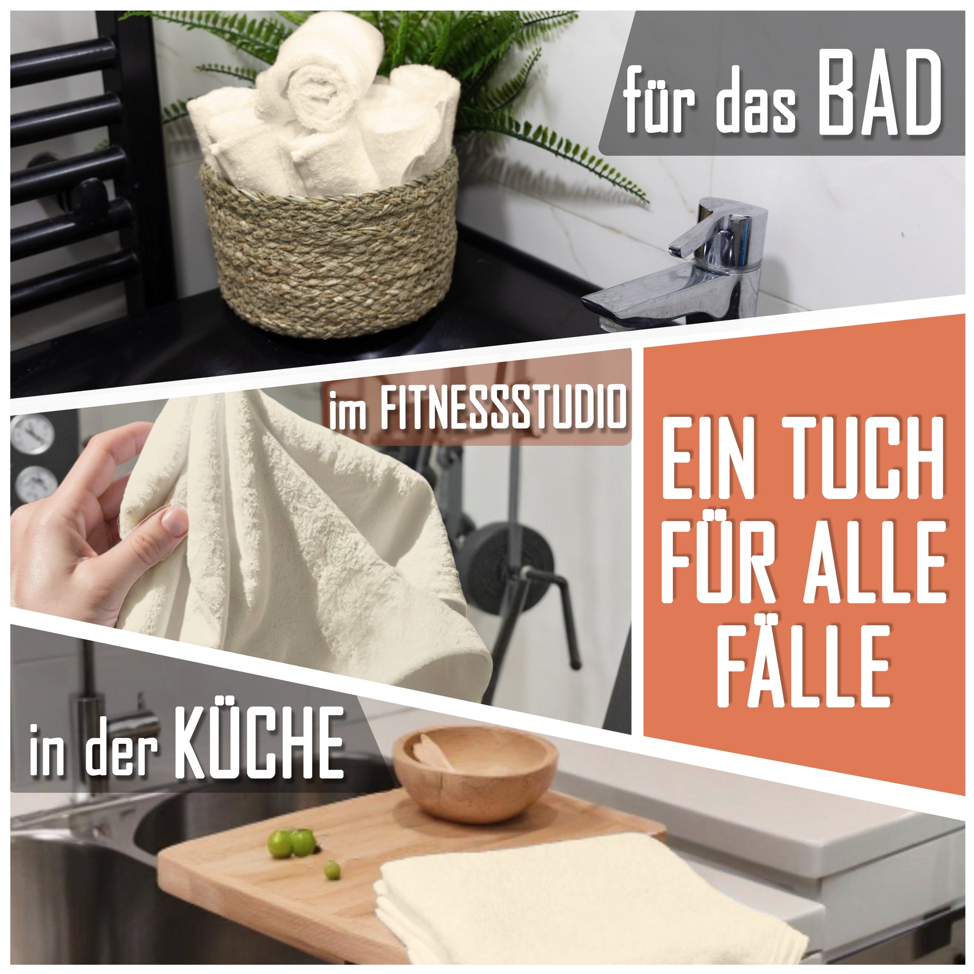 Frottier Seiftücher 10er Pack 30x30cm, 100% Baumwolle