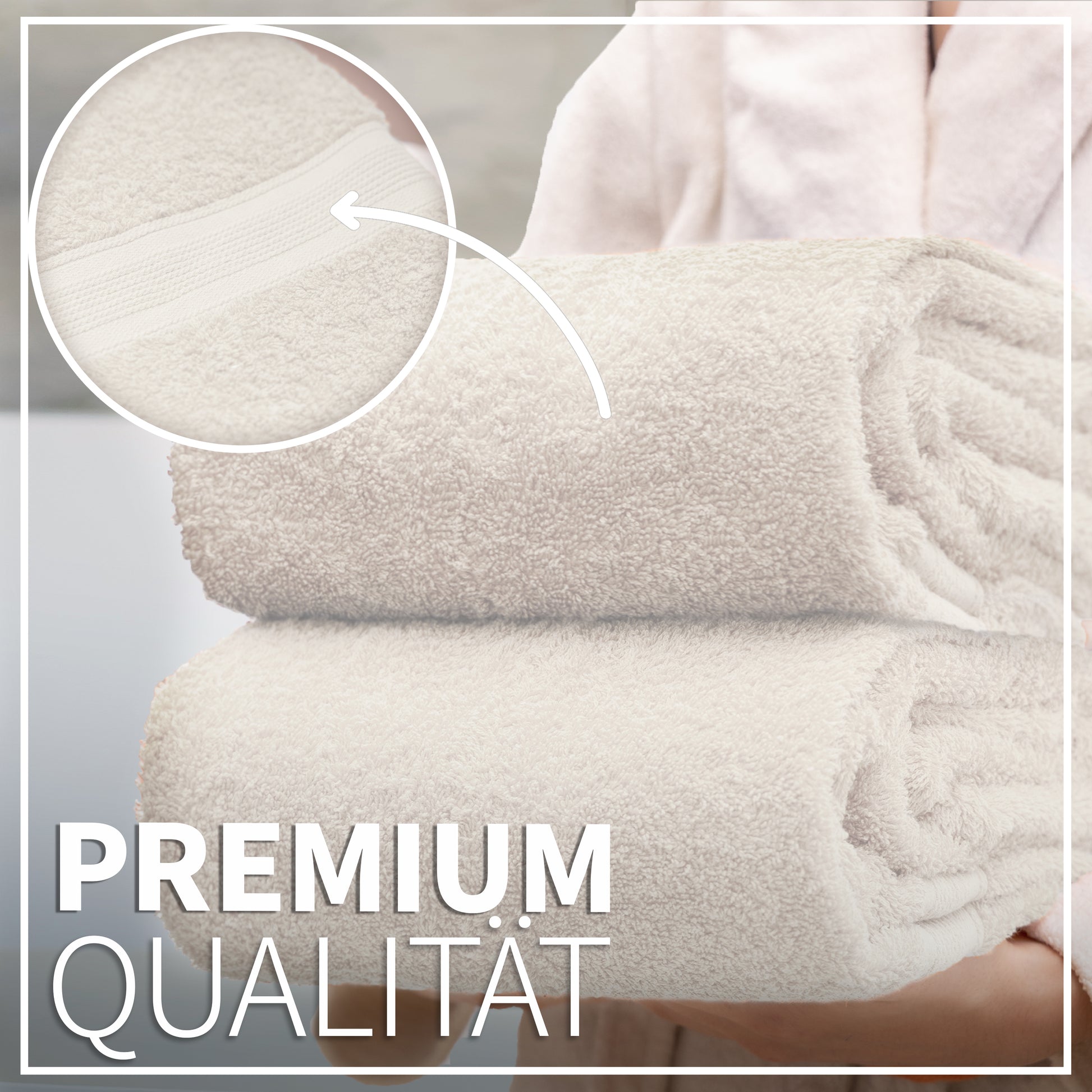NatureMark 2er Pack DUSCHTÜCHER Premium Qualität 70x140cm DUSCHTUCH Dusch-Handtuch Doppelpack