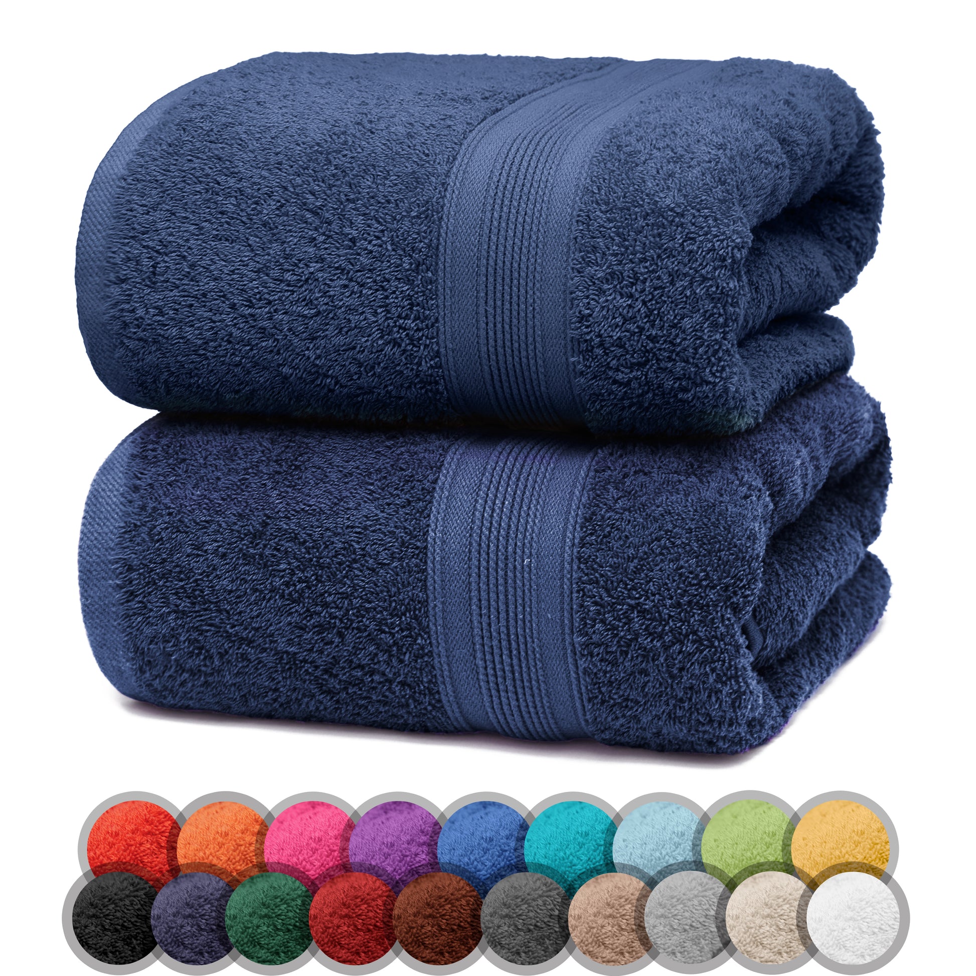 NatureMark 2er Pack DUSCHTÜCHER Premium Qualität 70x140cm DUSCHTUCH Dusch-Handtuch Doppelpack