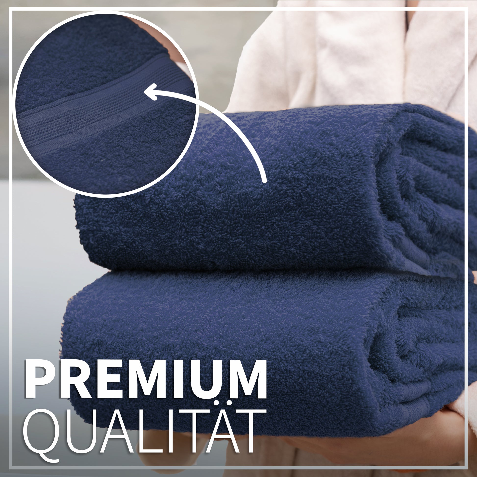 NatureMark 2er Pack DUSCHTÜCHER Premium Qualität 70x140cm DUSCHTUCH Dusch-Handtuch Doppelpack