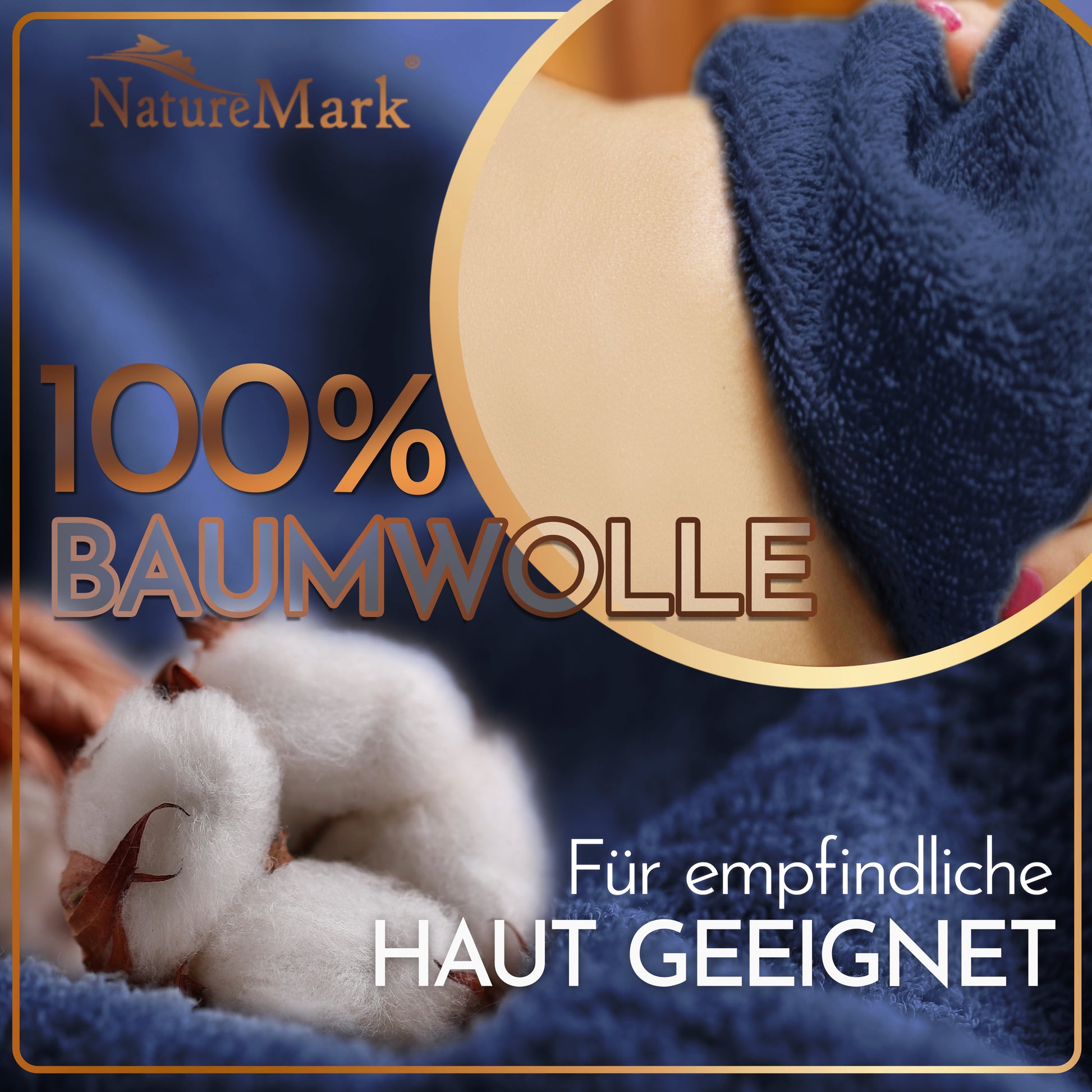 NatureMark 2er Pack SAUNATÜCHER Premium Qualität 80x200cm SAUNATUCH Sauna-Handtuch 100% Baumwolle Farbe: Schwarz