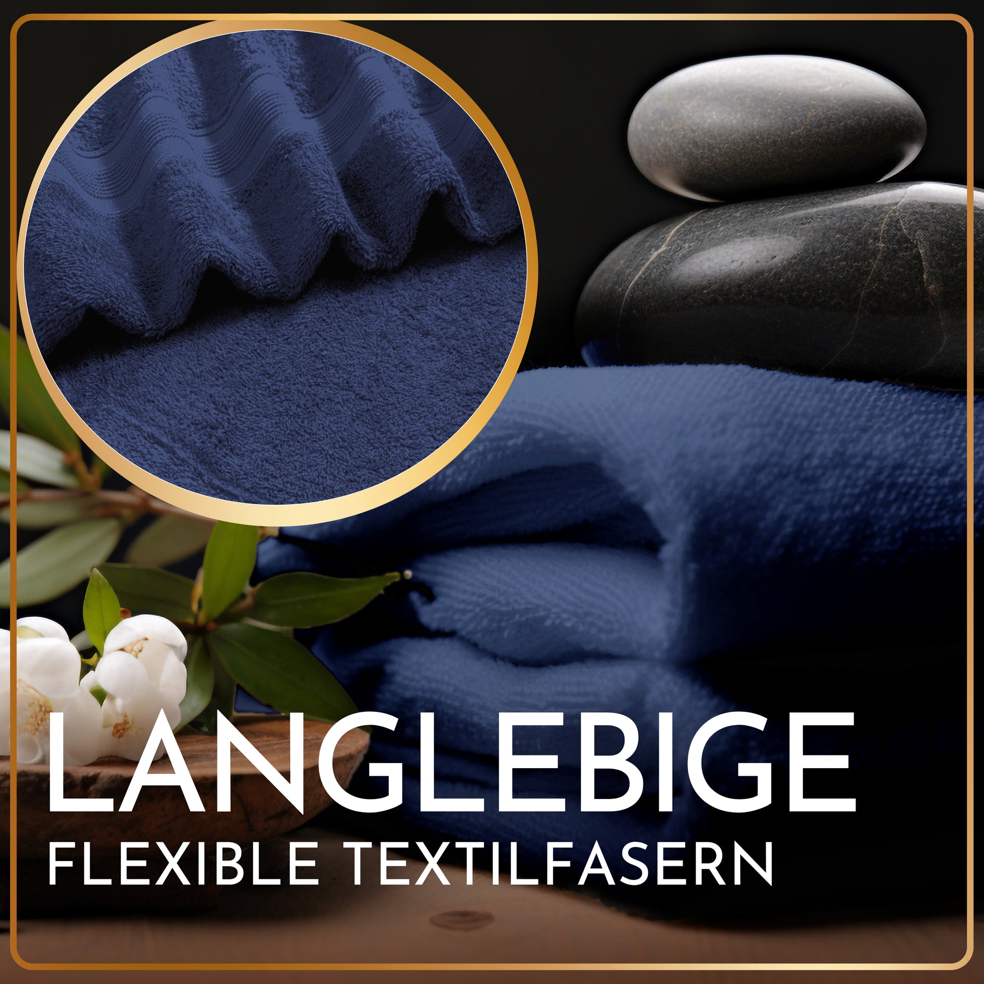 NatureMark 2er Pack SAUNATÜCHER Premium Qualität 80x200cm SAUNATUCH Sauna-Handtuch 100% Baumwolle Farbe: Schwarz