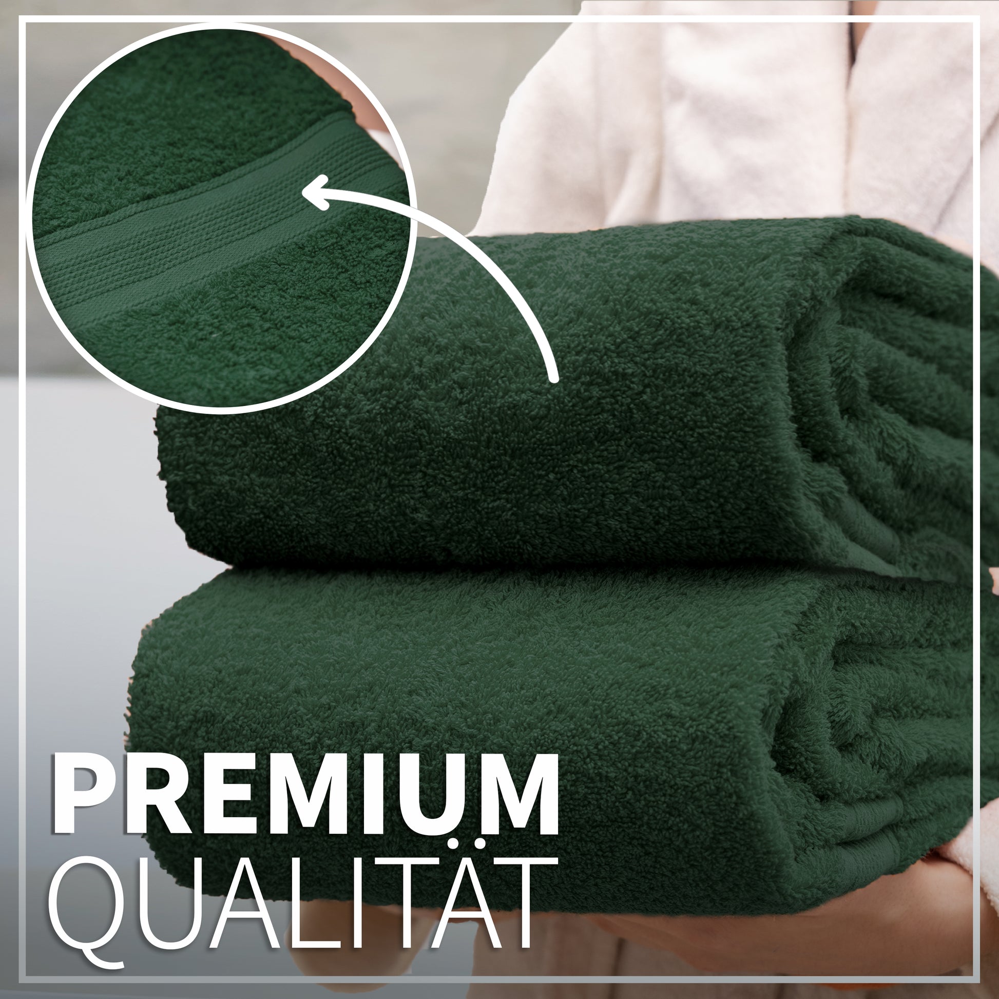 NatureMark 2er Pack DUSCHTÜCHER Premium Qualität 70x140cm DUSCHTUCH Dusch-Handtuch Doppelpack