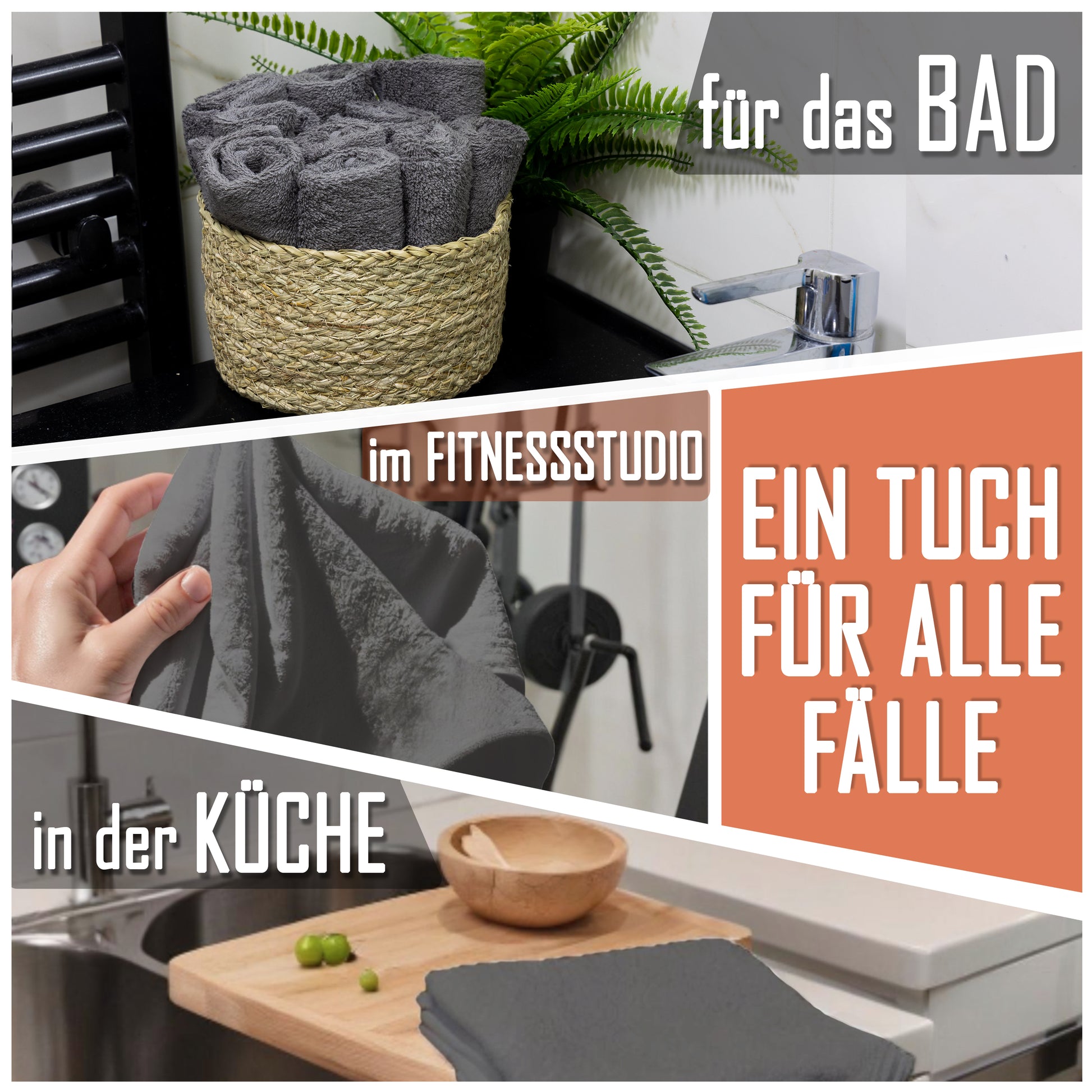 Frottier Seiftücher 10er Pack 30x30cm, 100% Baumwolle