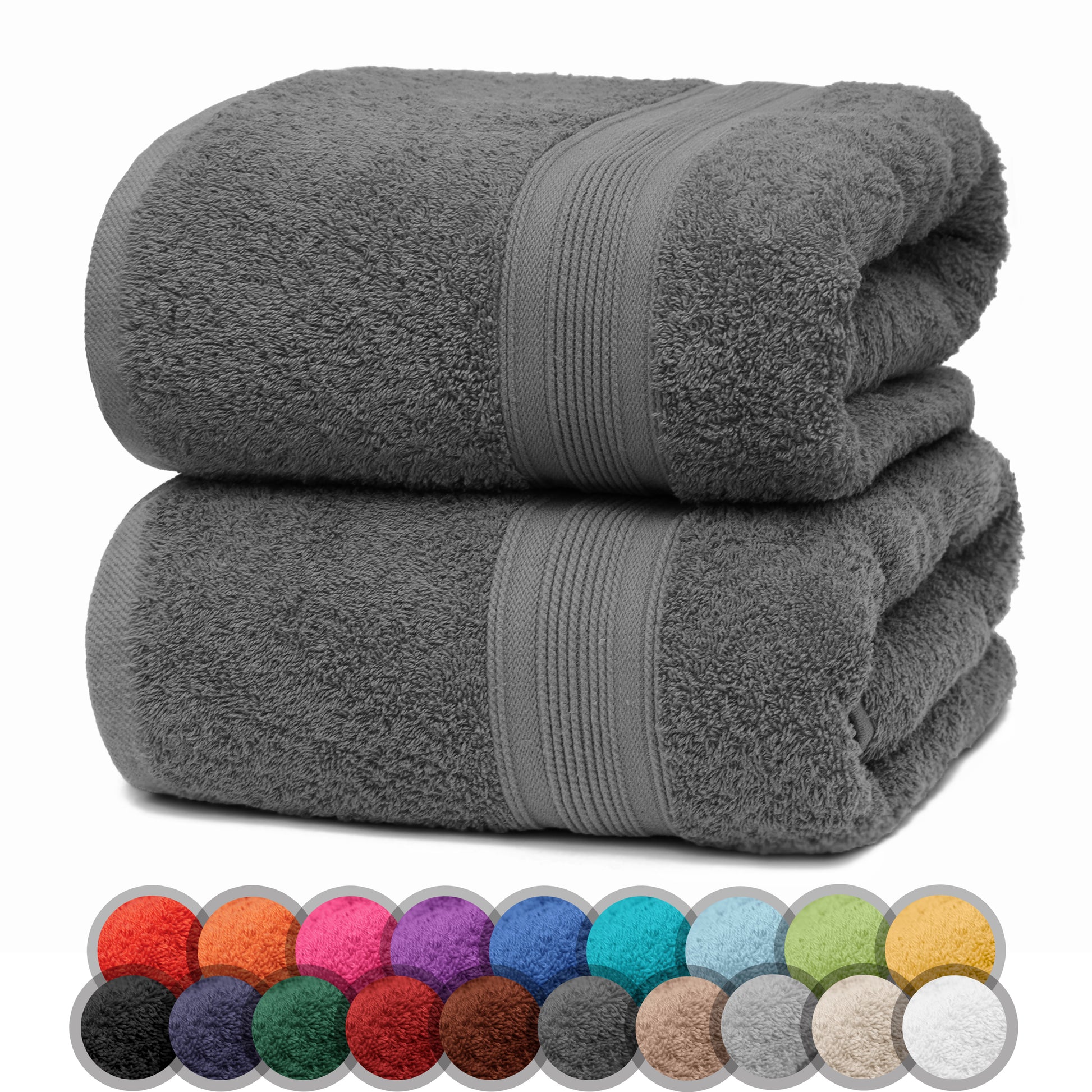 NatureMark 2er Pack DUSCHTÜCHER Premium Qualität 70x140cm DUSCHTUCH Dusch-Handtuch Doppelpack