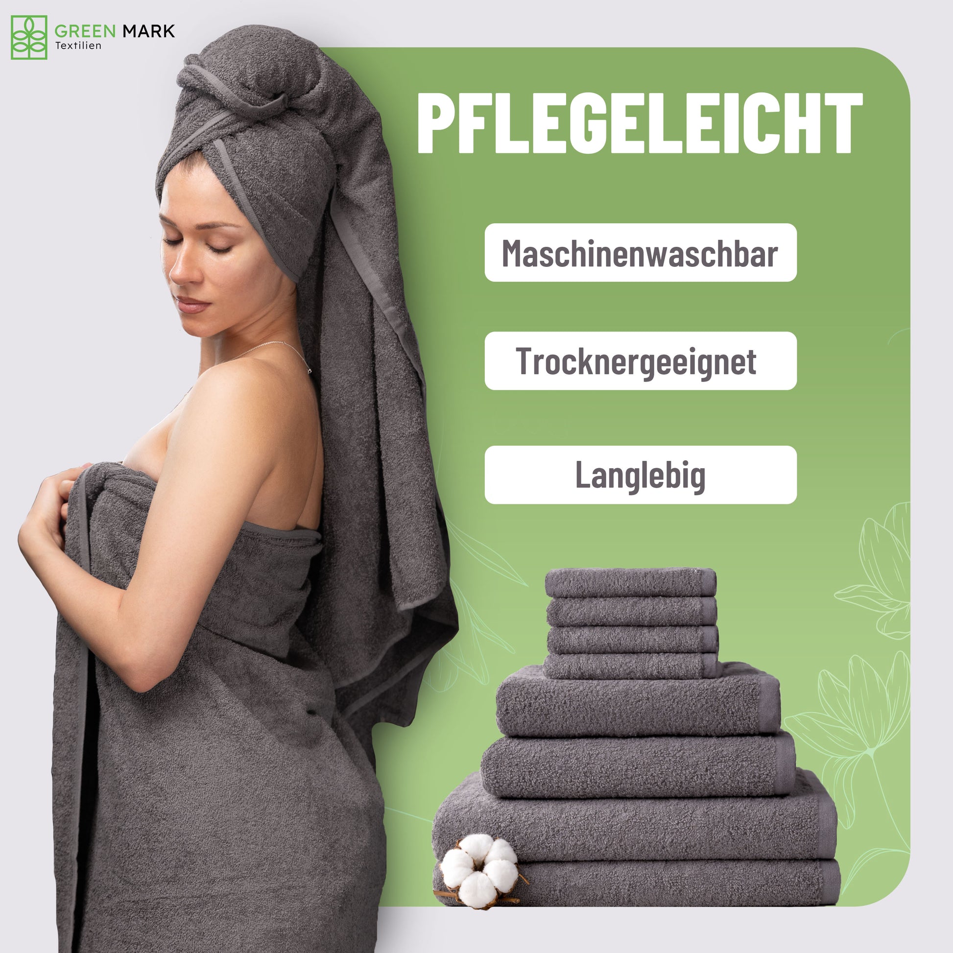 8er Frottier Handtuch Set