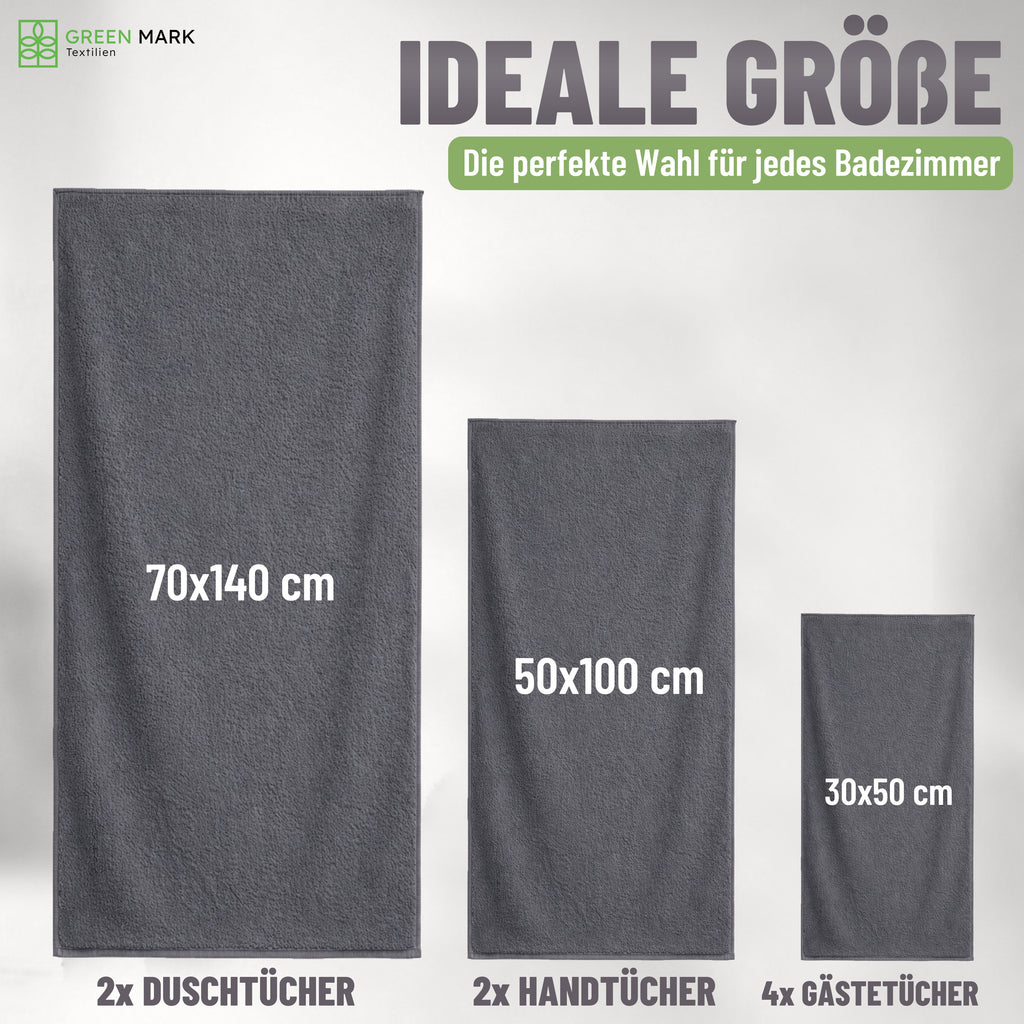 8er Frottier Handtuch Set