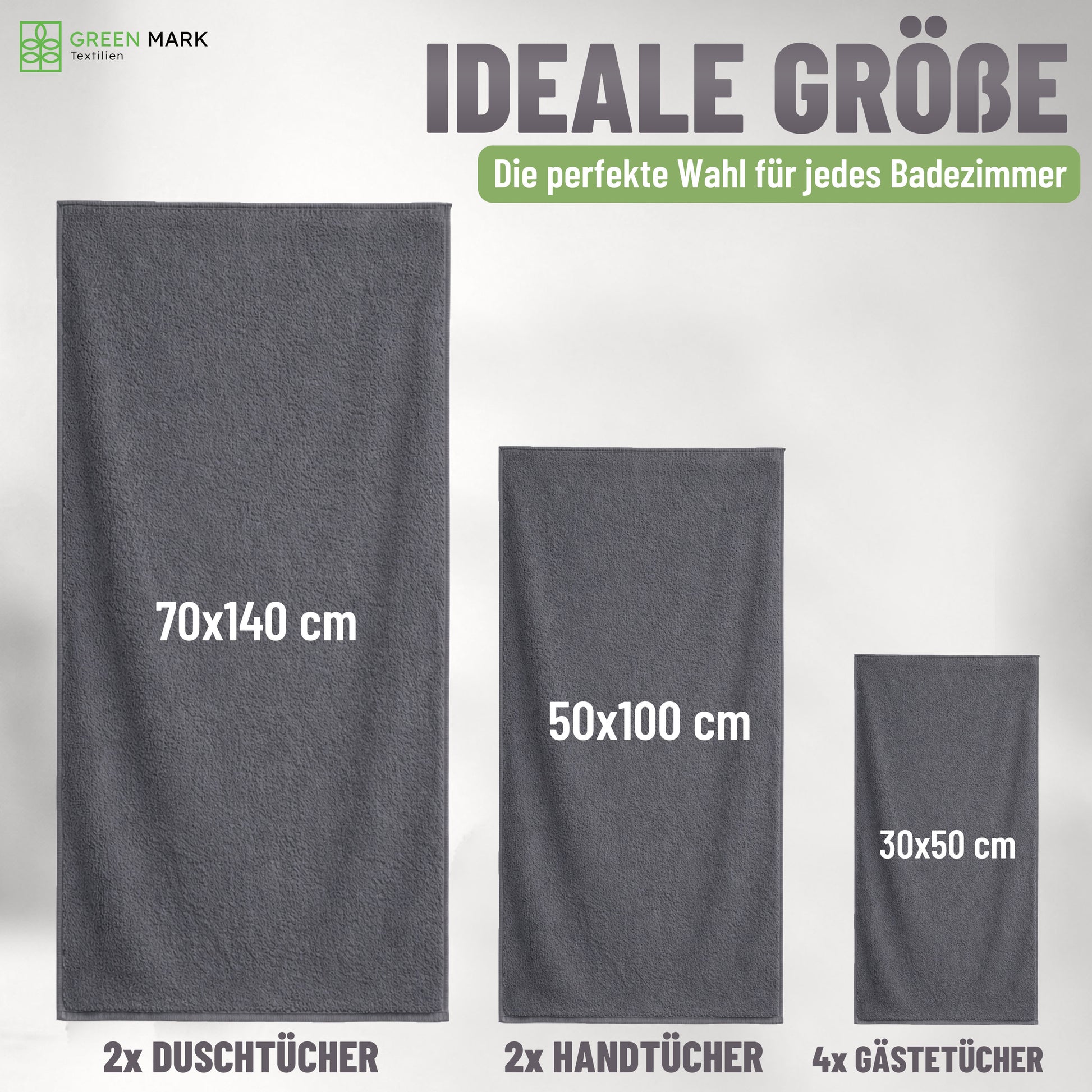 8er Frottier Handtuch Set