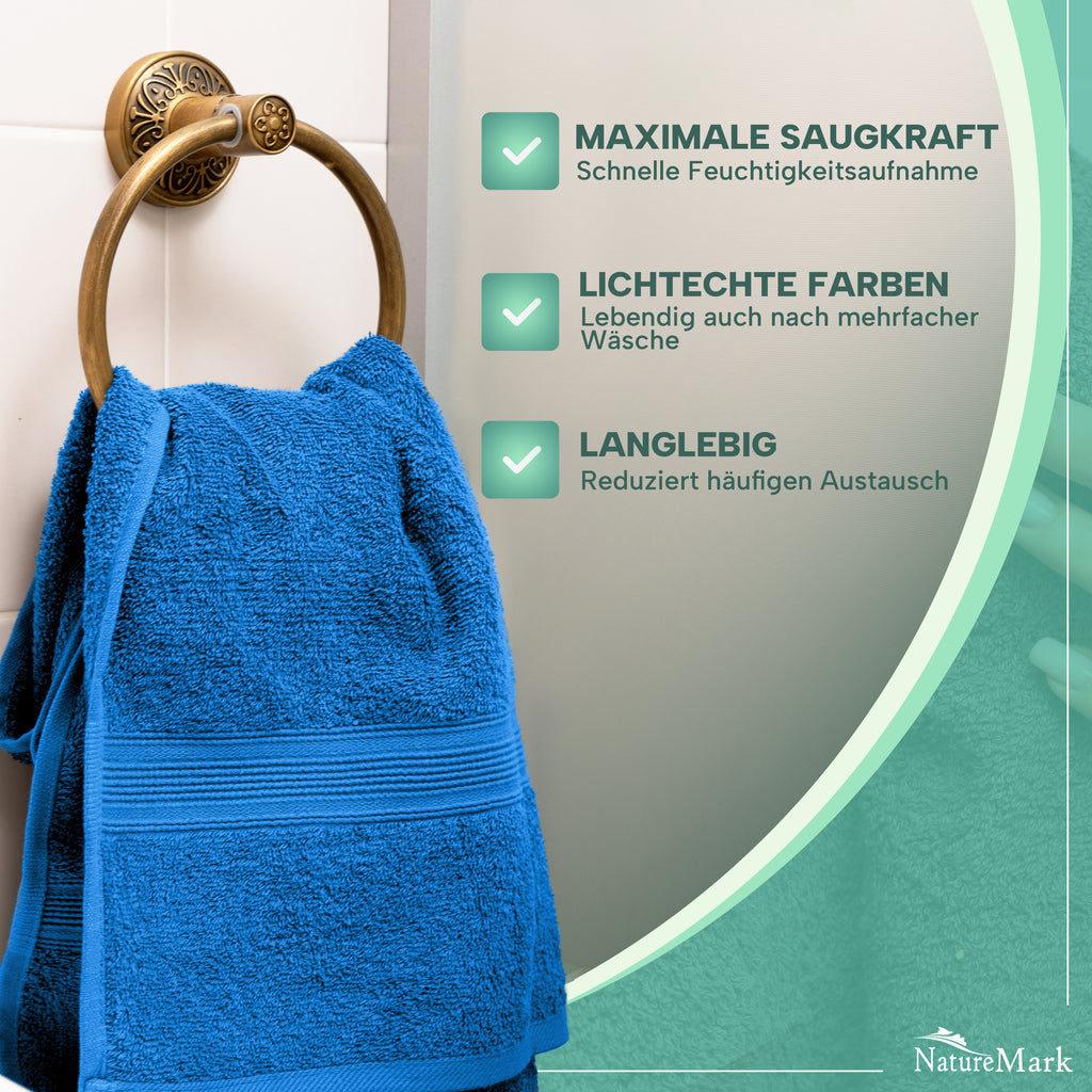 Frottier Handtücher 8er Pack 50x100cm, 100% Baumwolle