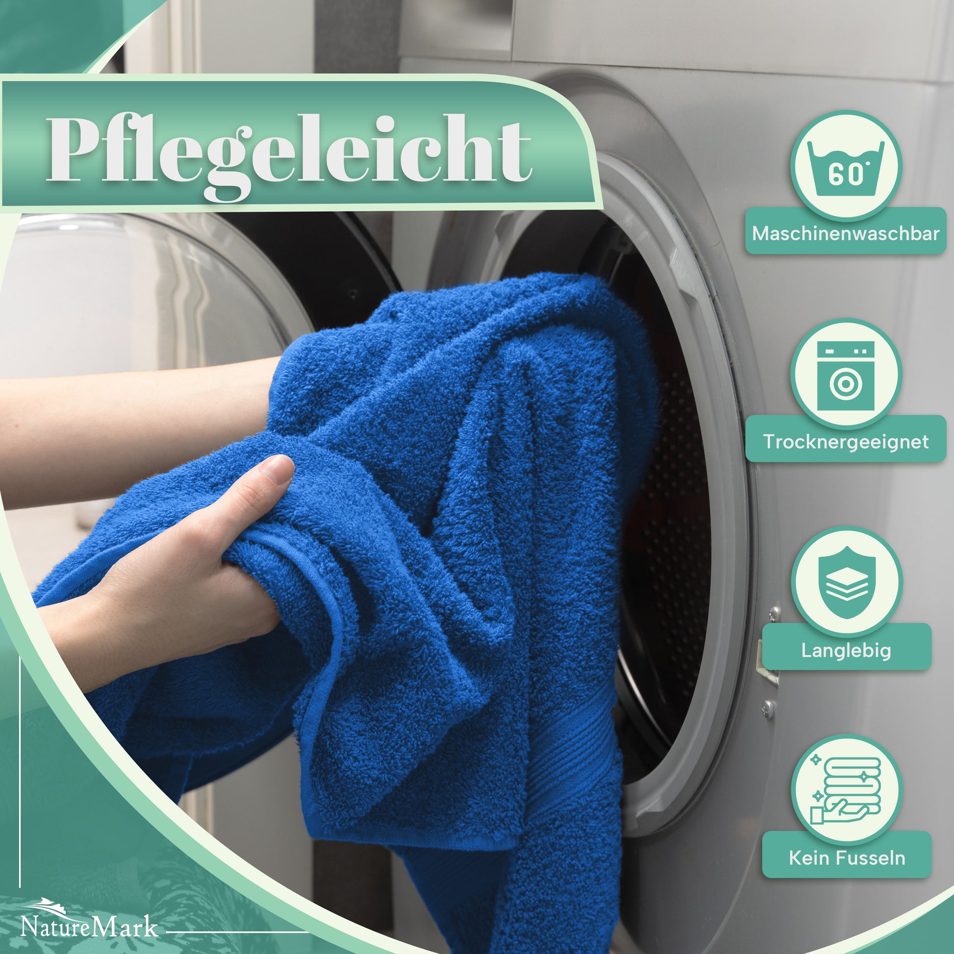 Frottier Handtücher 8er Pack 50x100cm, 100% Baumwolle