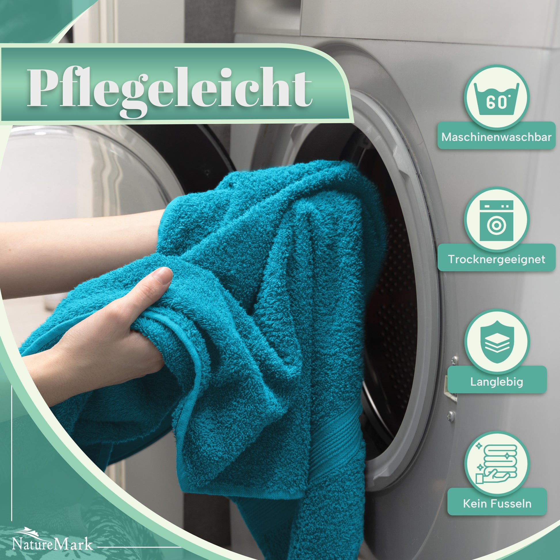 Frottier Handtücher 8er Pack 50x100cm, 100% Baumwolle
