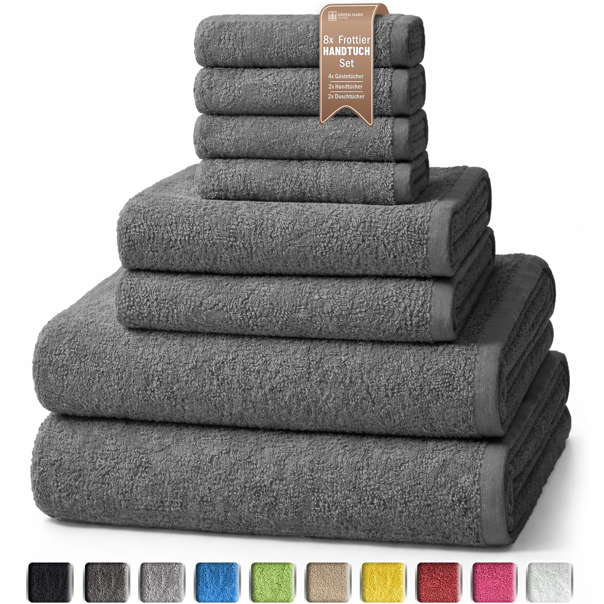 8er Frottier Handtuch Set