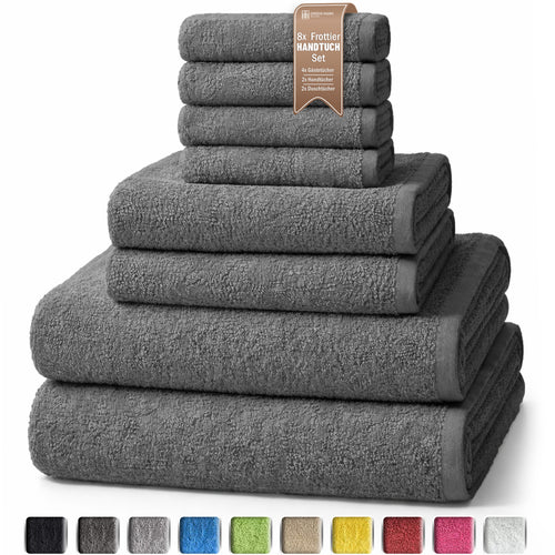 8er Frottier Handtuch Set