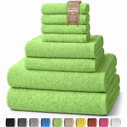 8er Frottier Handtuch Set