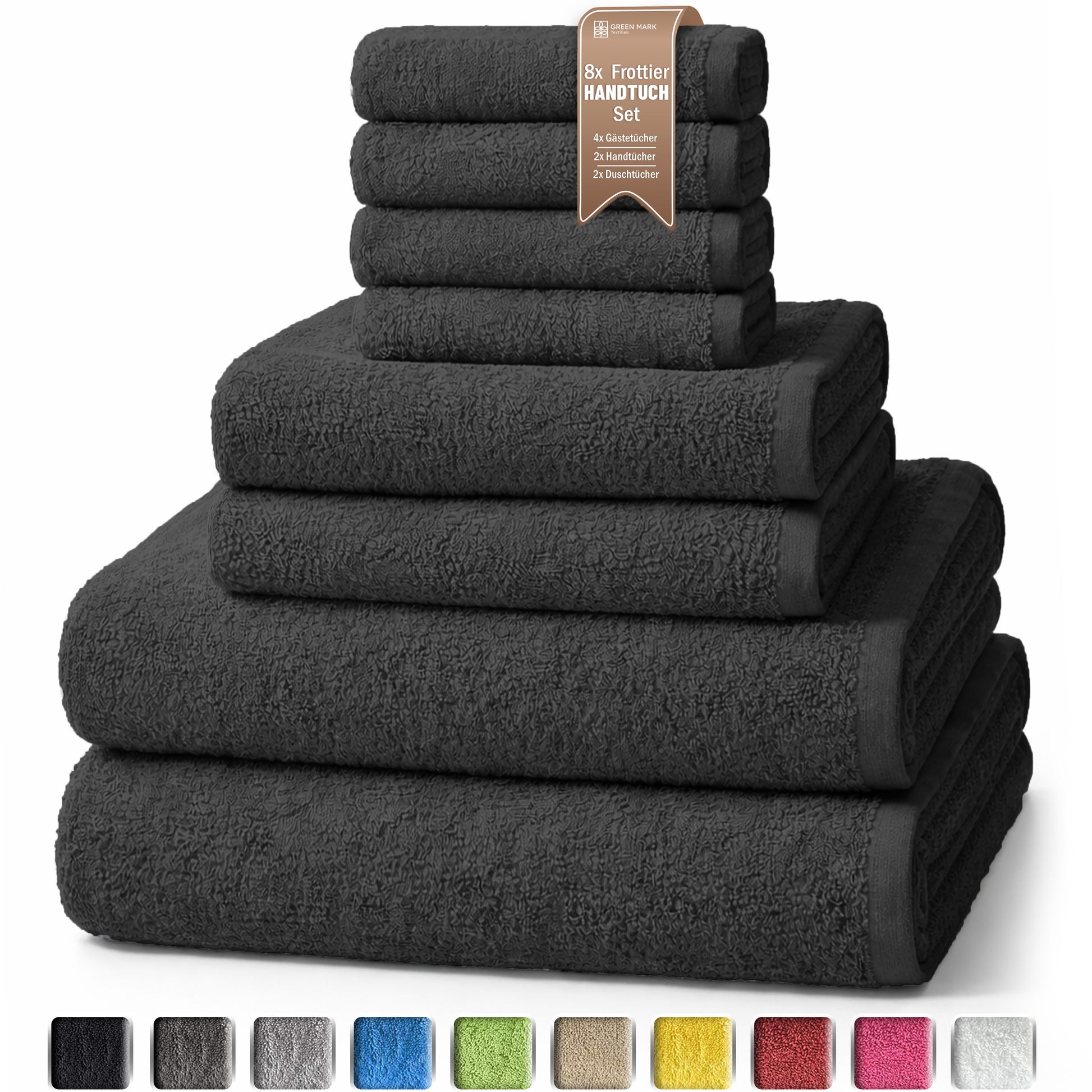 8er Frottier Handtuch Set