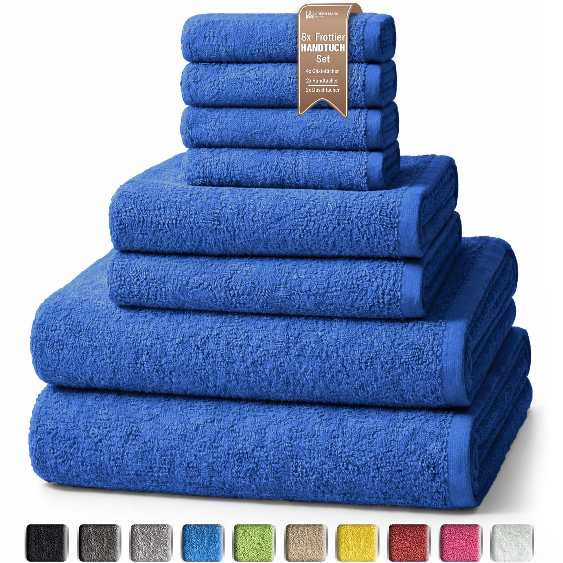 8er Frottier Handtuch Set