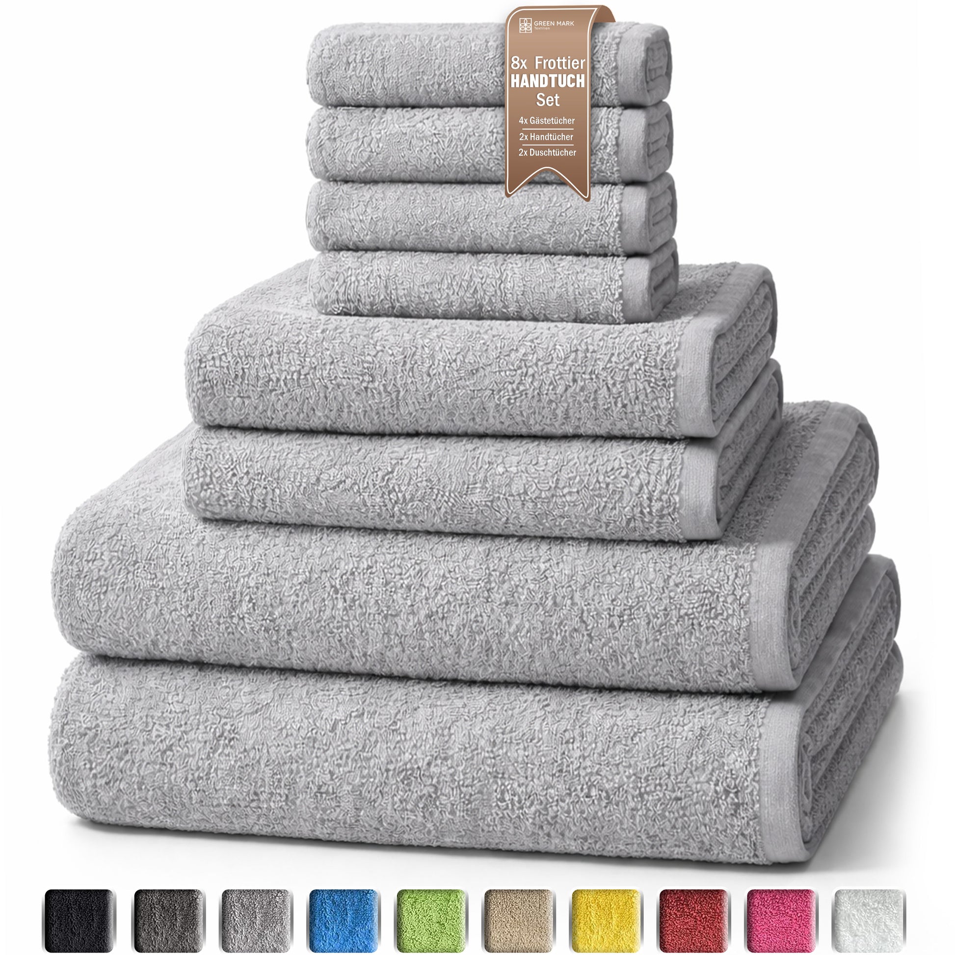 8er Frottier Handtuch Set