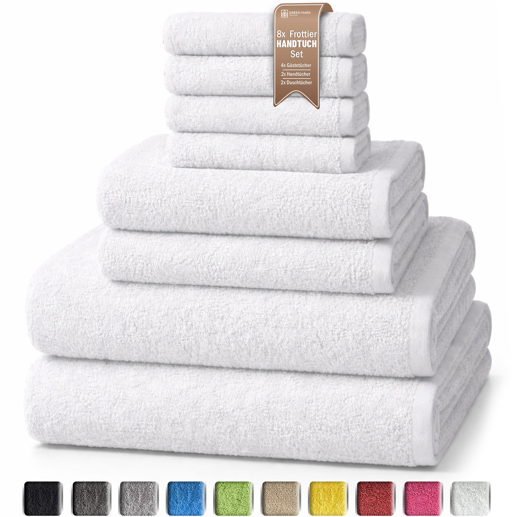 8er Frottier Handtuch Set