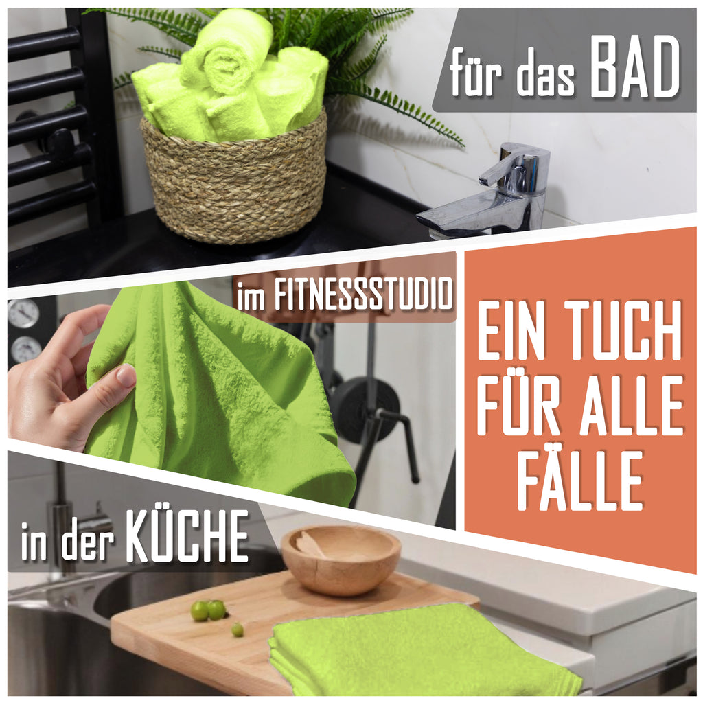Frottier Seiftücher 10er Pack 30x30cm, 100% Baumwolle
