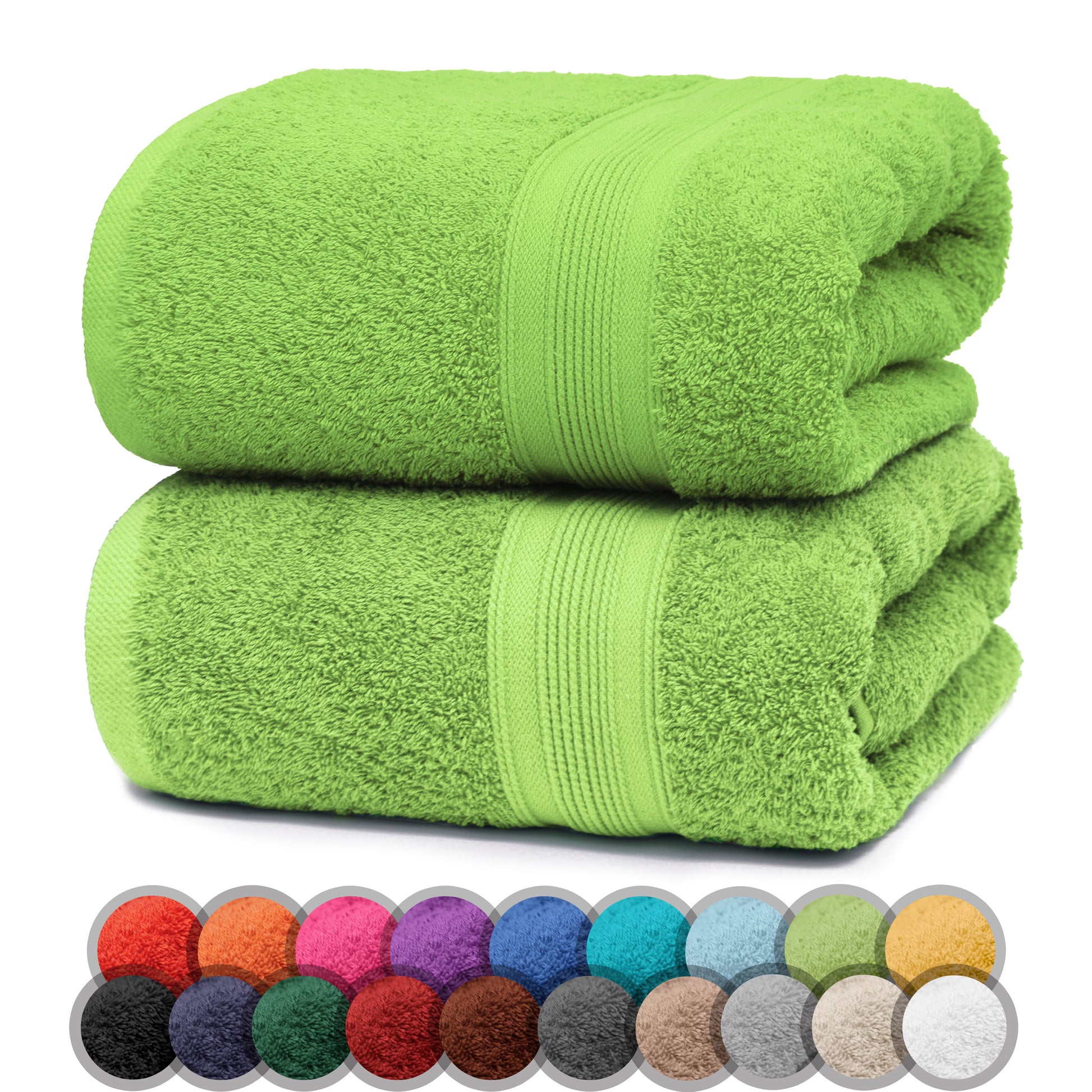 NatureMark 2er Pack DUSCHTÜCHER Premium Qualität 70x140cm DUSCHTUCH Dusch-Handtuch Doppelpack
