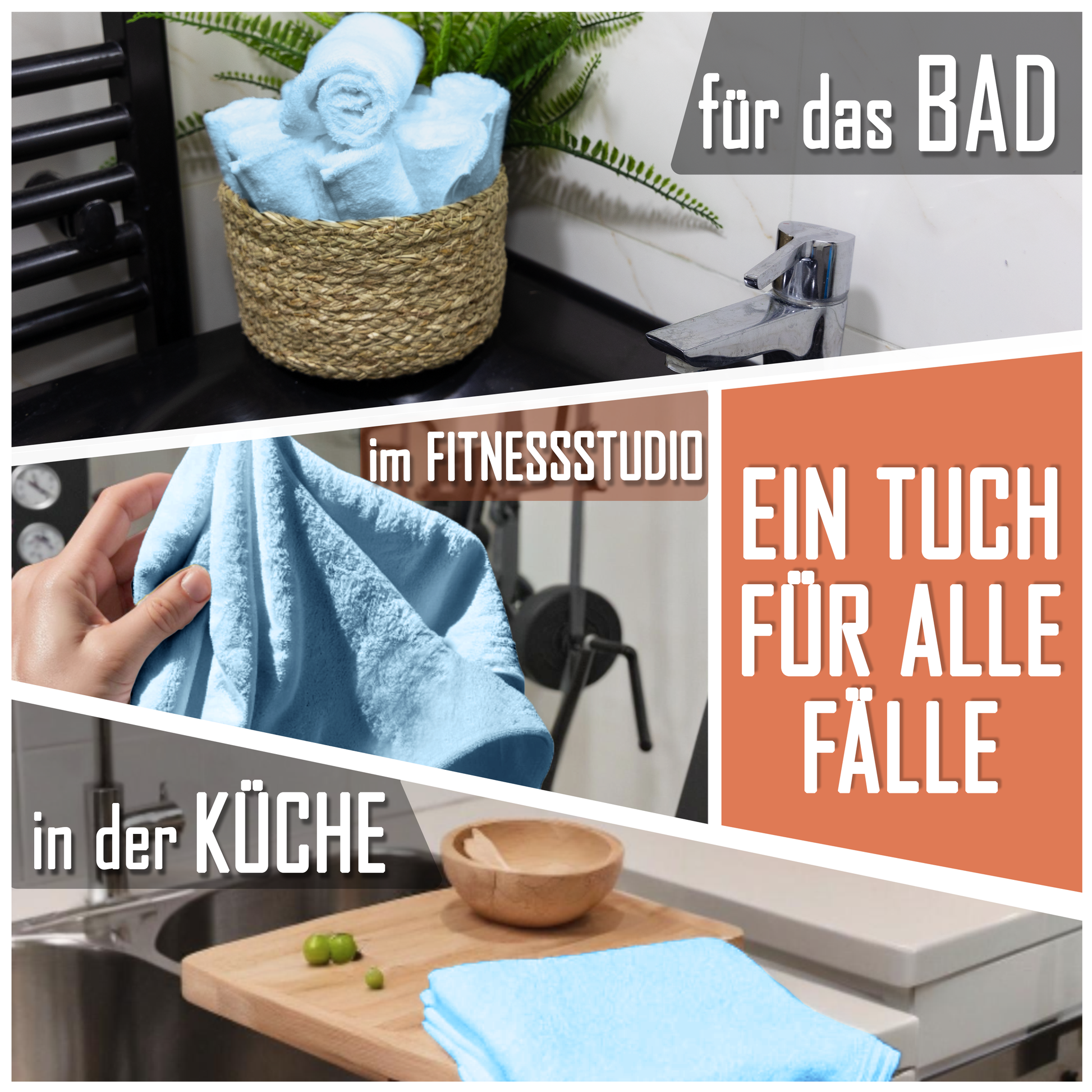 Frottier Seiftücher 10er Pack 30x30cm, 100% Baumwolle