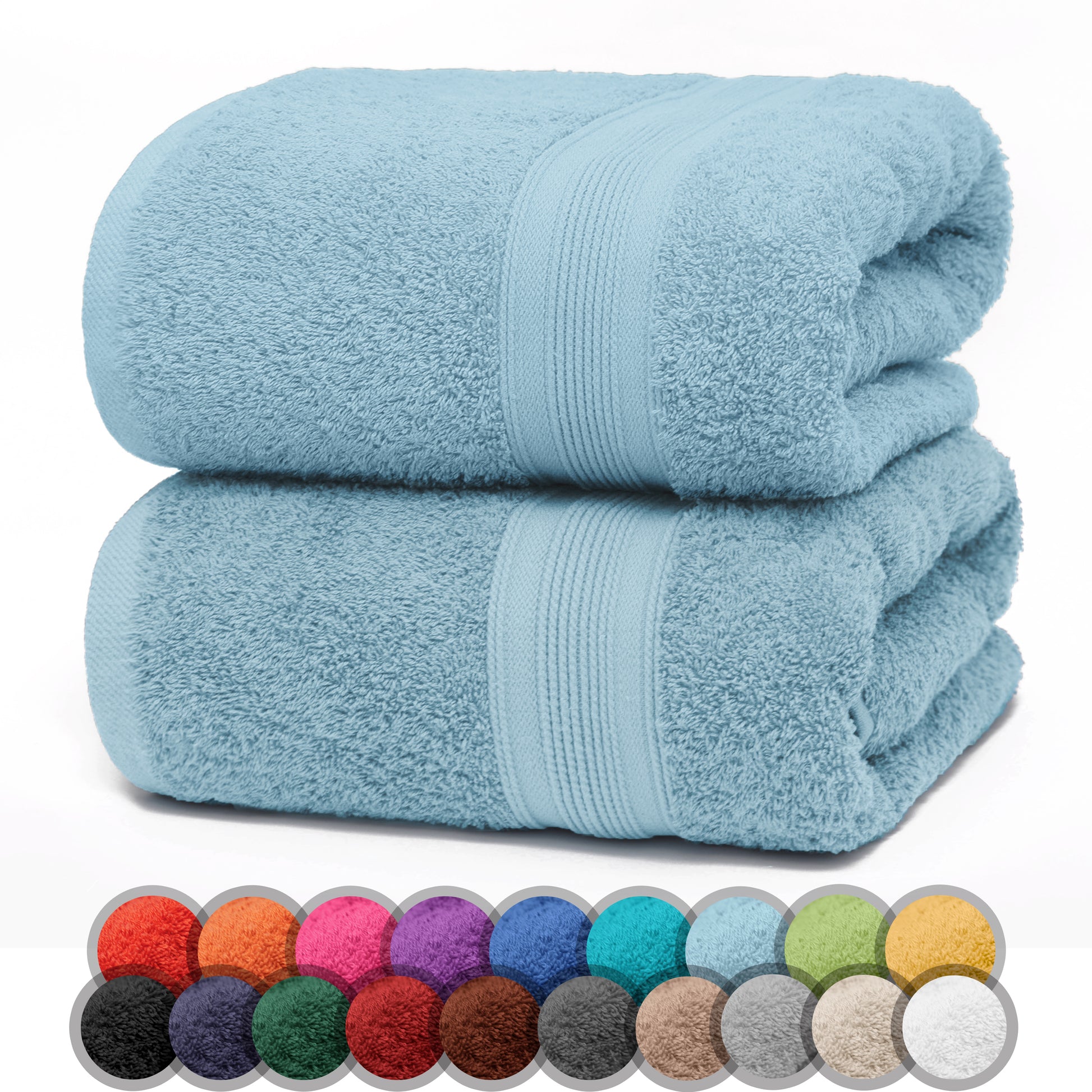 NatureMark 2er Pack DUSCHTÜCHER Premium Qualität 70x140cm DUSCHTUCH Dusch-Handtuch Doppelpack