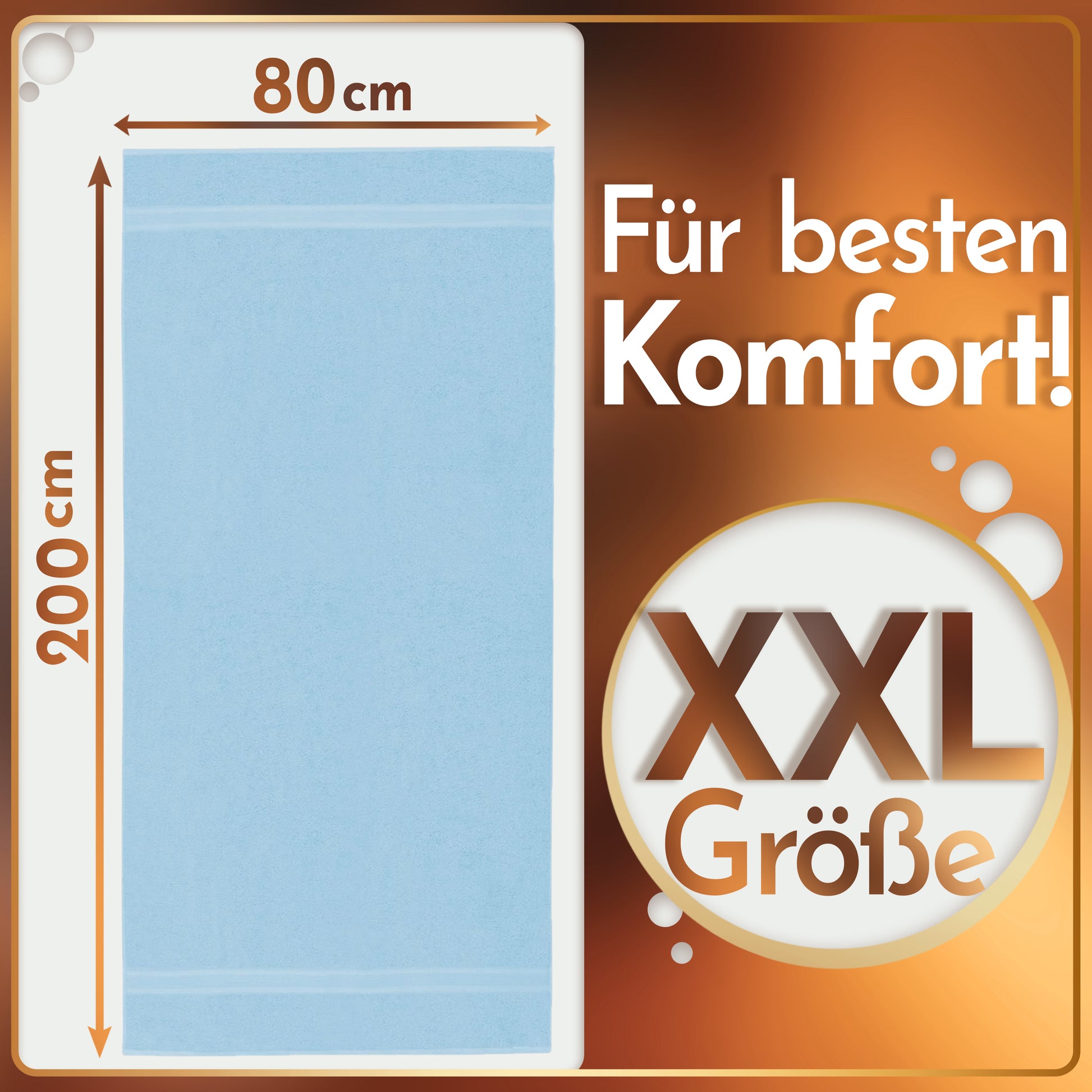 NatureMark 2er Pack SAUNATÜCHER Premium Qualität 80x200cm SAUNATUCH Sauna-Handtuch 100% Baumwolle Farbe: Schwarz
