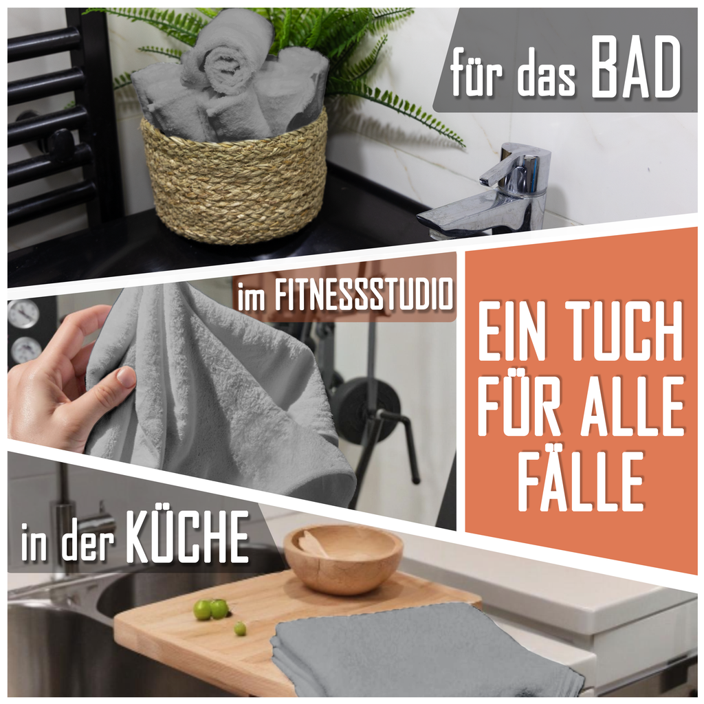 Frottier Seiftücher 10er Pack 30x30cm, 100% Baumwolle
