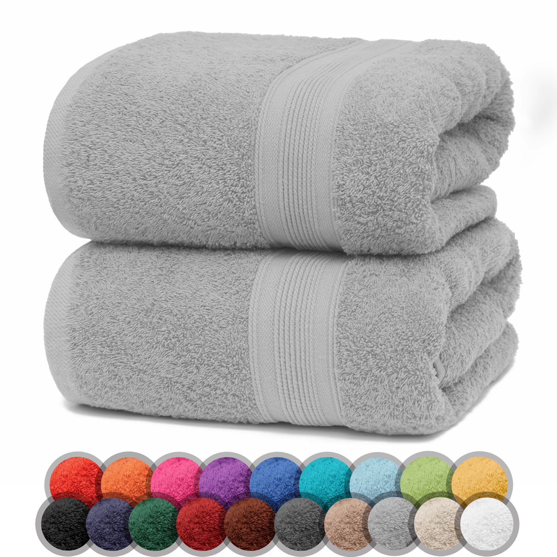 NatureMark 2er Pack DUSCHTÜCHER Premium Qualität 70x140cm DUSCHTUCH Dusch-Handtuch Doppelpack