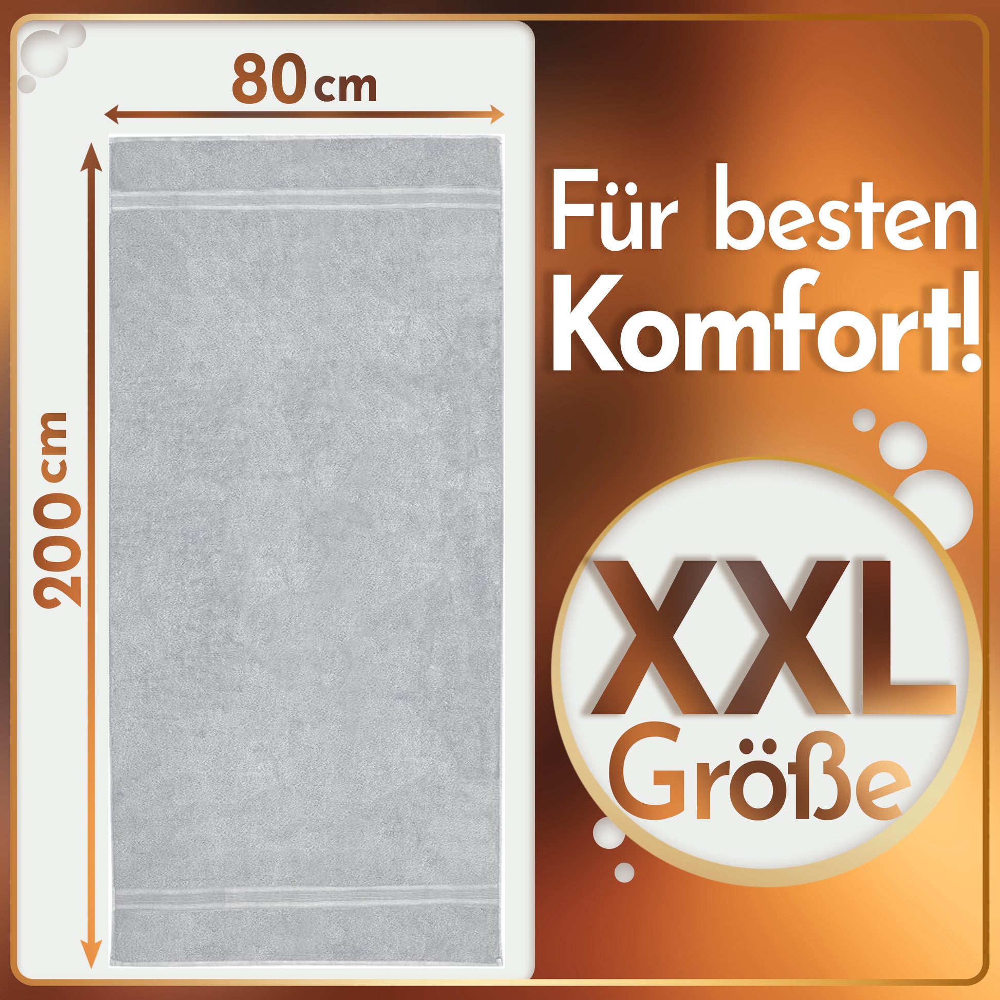 NatureMark 2er Pack SAUNATÜCHER Premium Qualität 80x200cm SAUNATUCH Sauna-Handtuch 100% Baumwolle Farbe: Schwarz
