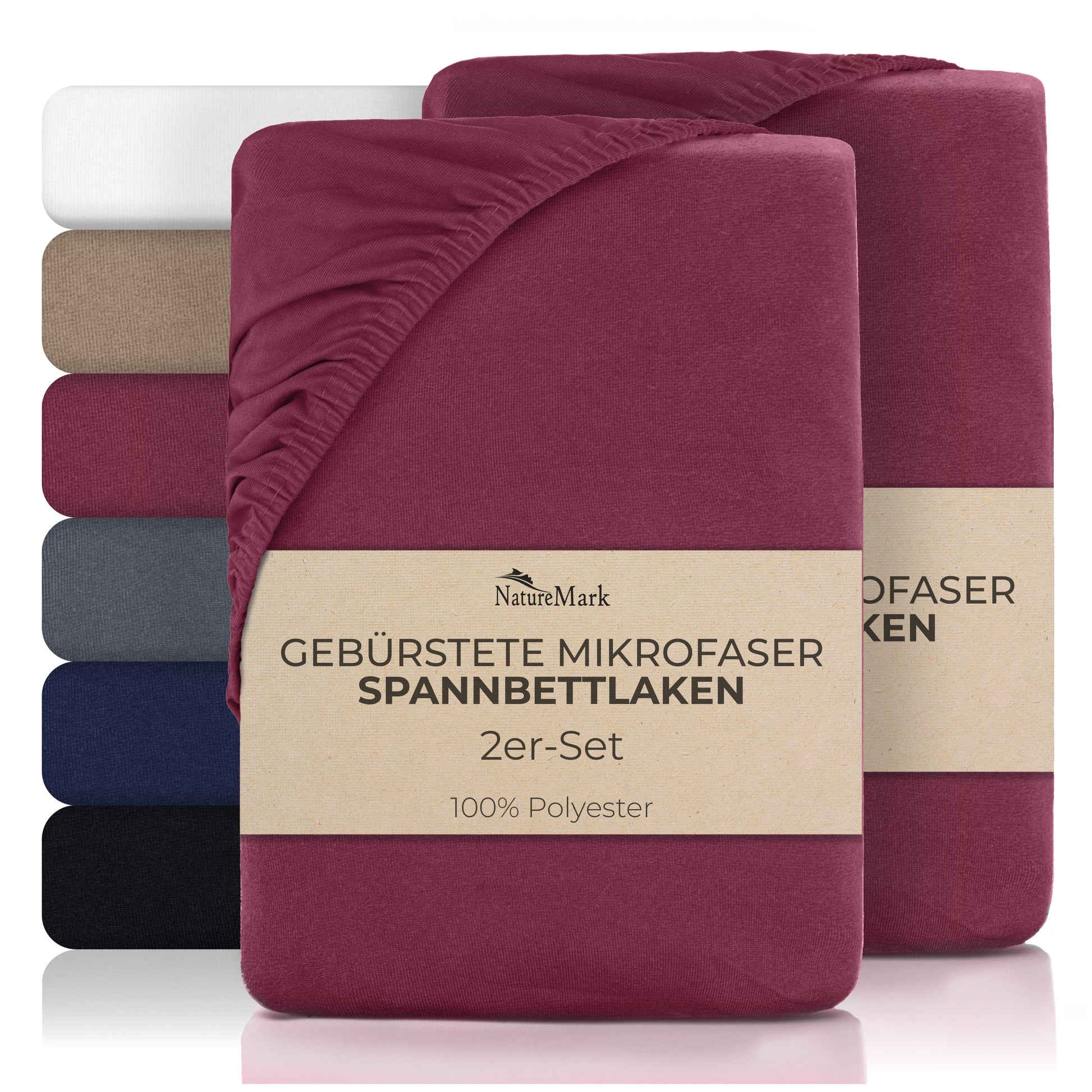 Gebürstete Mikrofaser Spannbettlaken 2er-Pack