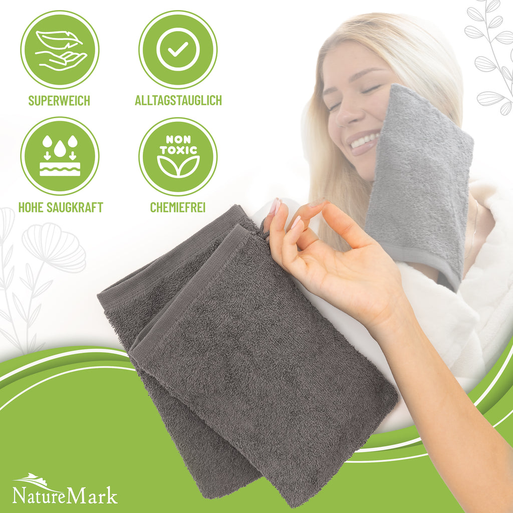 Waschhandschuhe 500 gsm (10er-Set)