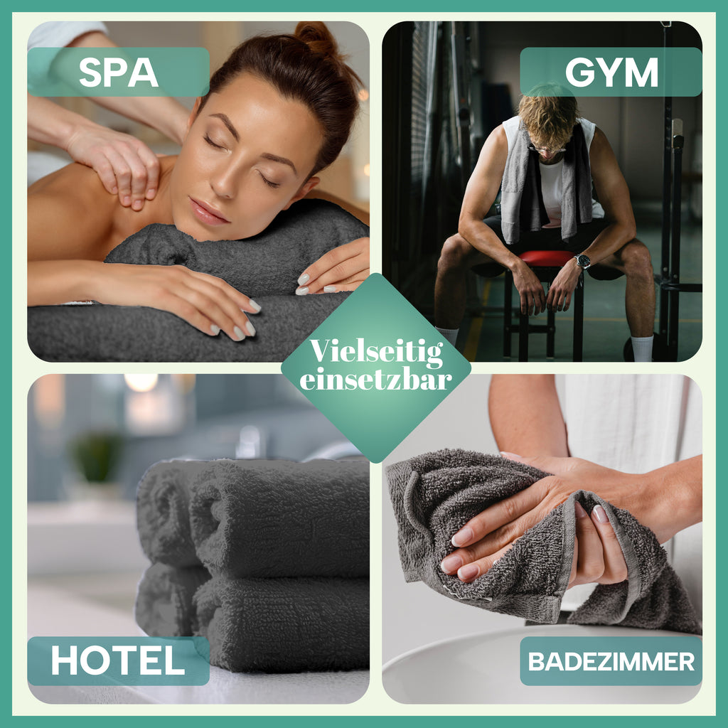 Frottier Handtücher 8er Pack 50x100cm, 100% Baumwolle
