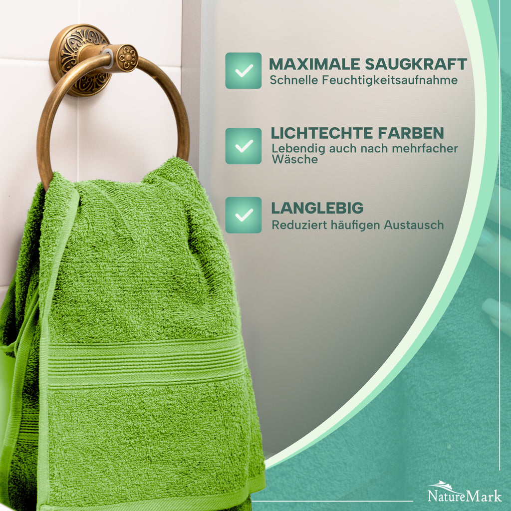 Frottier Handtücher 8er Pack 50x100cm, 100% Baumwolle