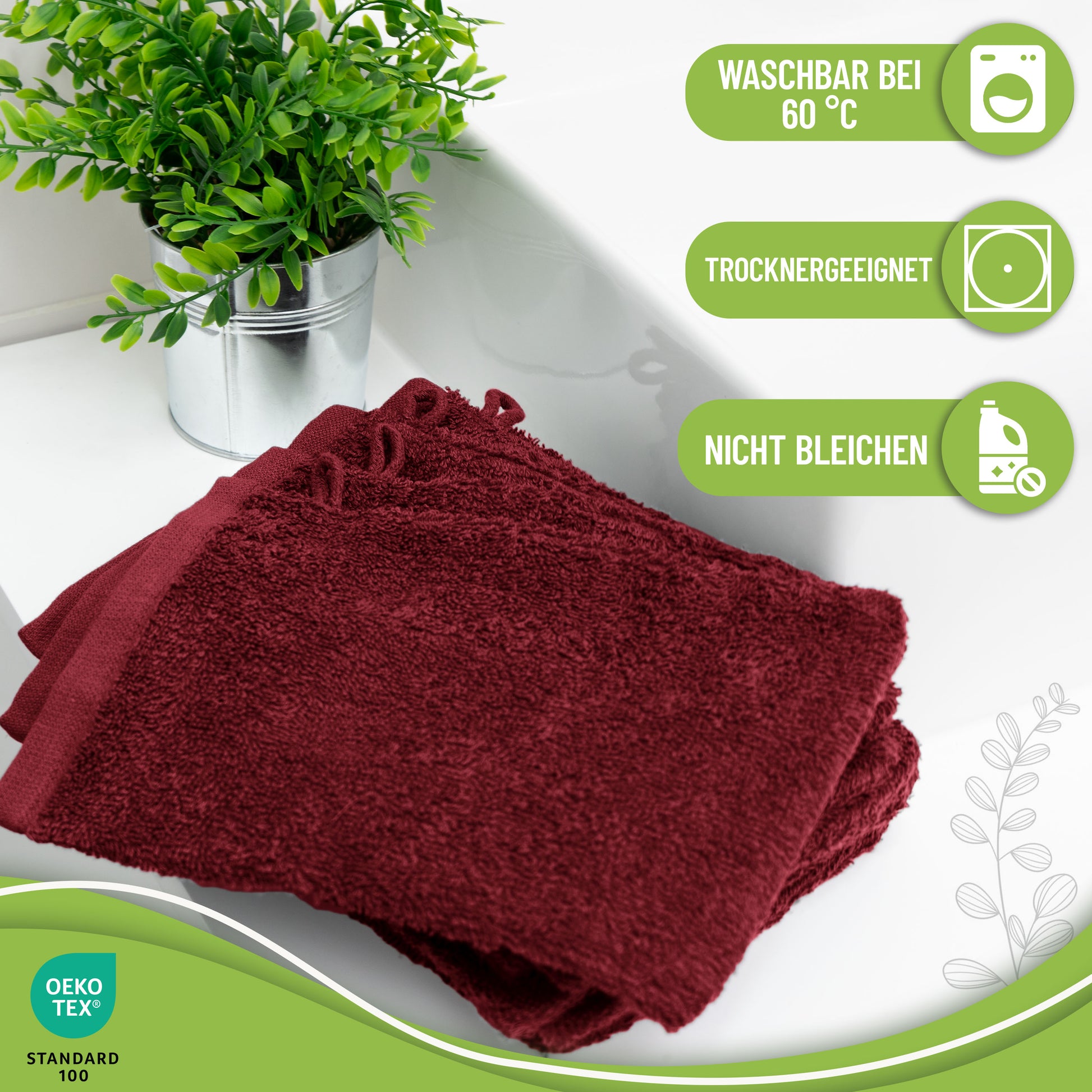 Waschhandschuhe 500 gsm (10er-Set)