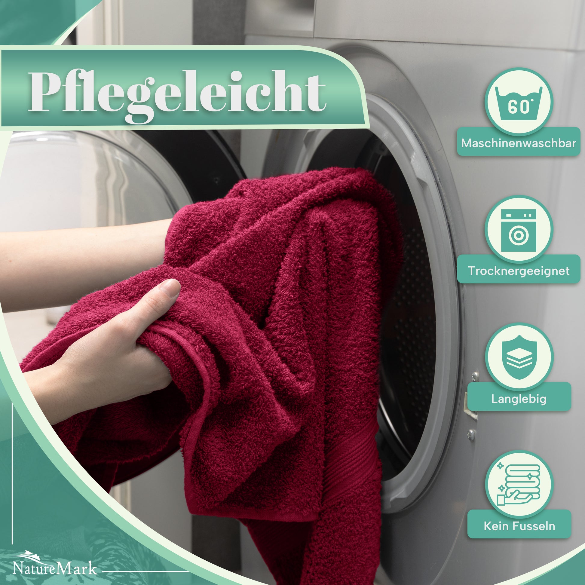 Frottier Handtücher 8er Pack 50x100cm, 100% Baumwolle